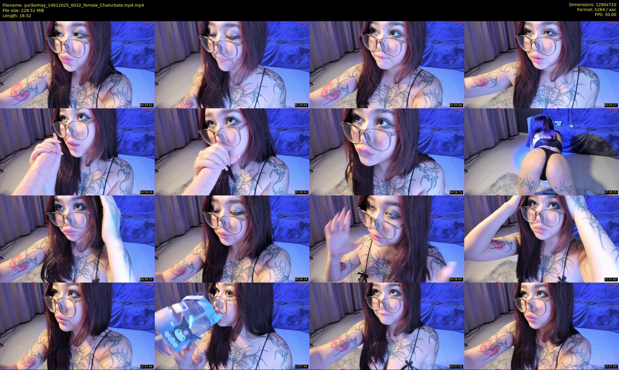 yurikomay — 17 minute Chaturbate female cam show recording, 720p, Jan 14, 2025