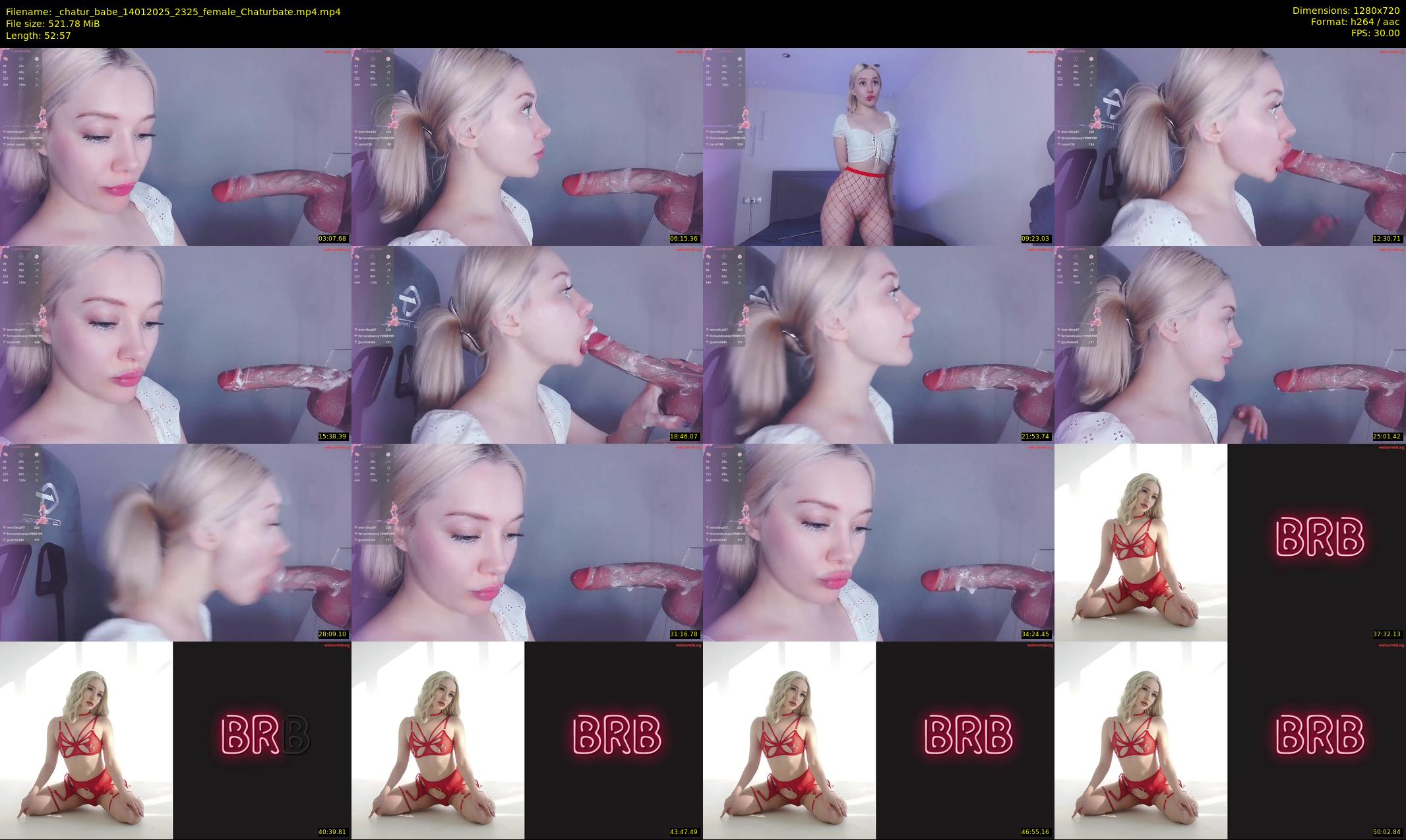 _chatur_babe — 53 minute Chaturbate female cam show recording, 720p, Jan 14, 2025