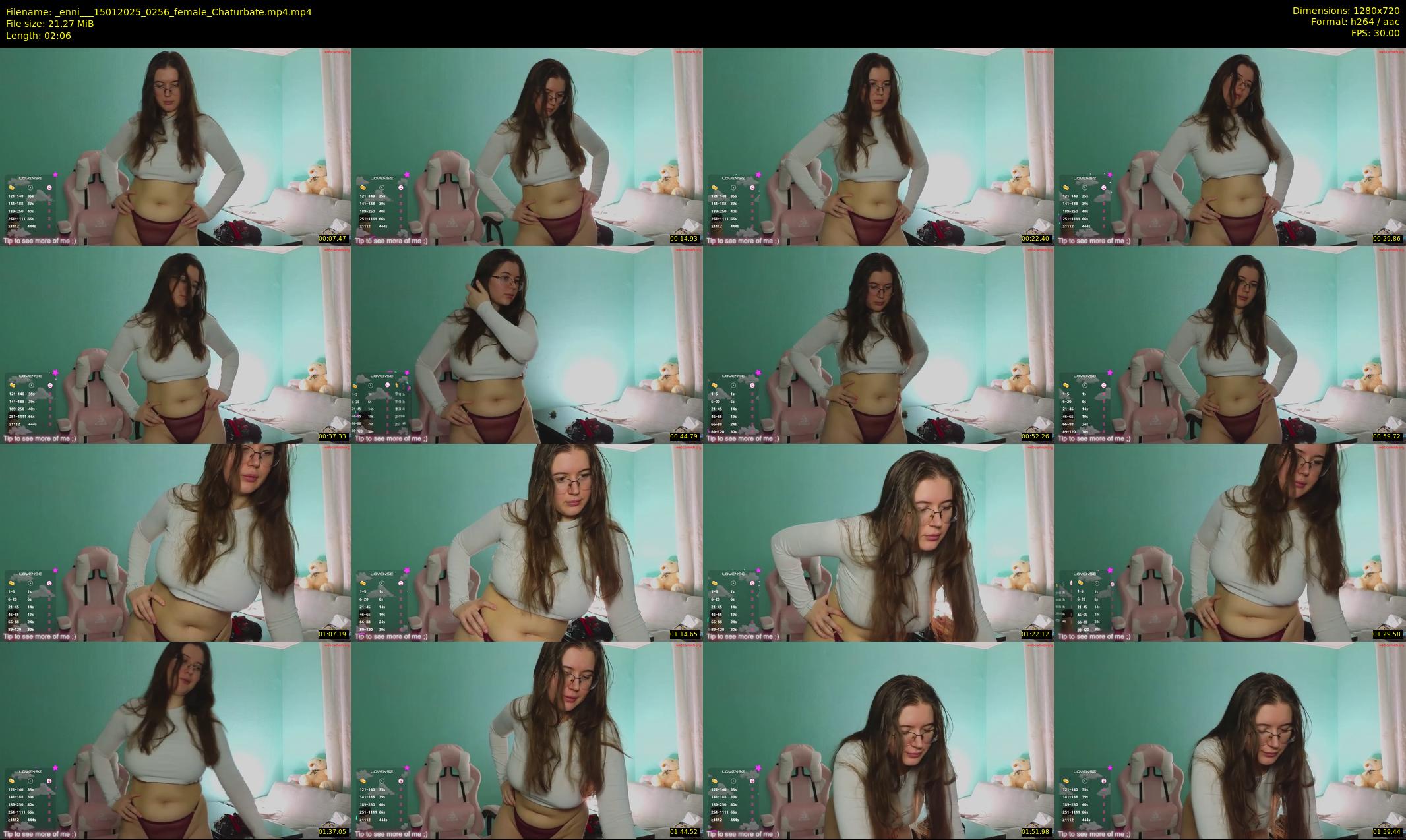 _enni__ — 3 minute Chaturbate female cam show recording, 720p, Jan 15, 2025