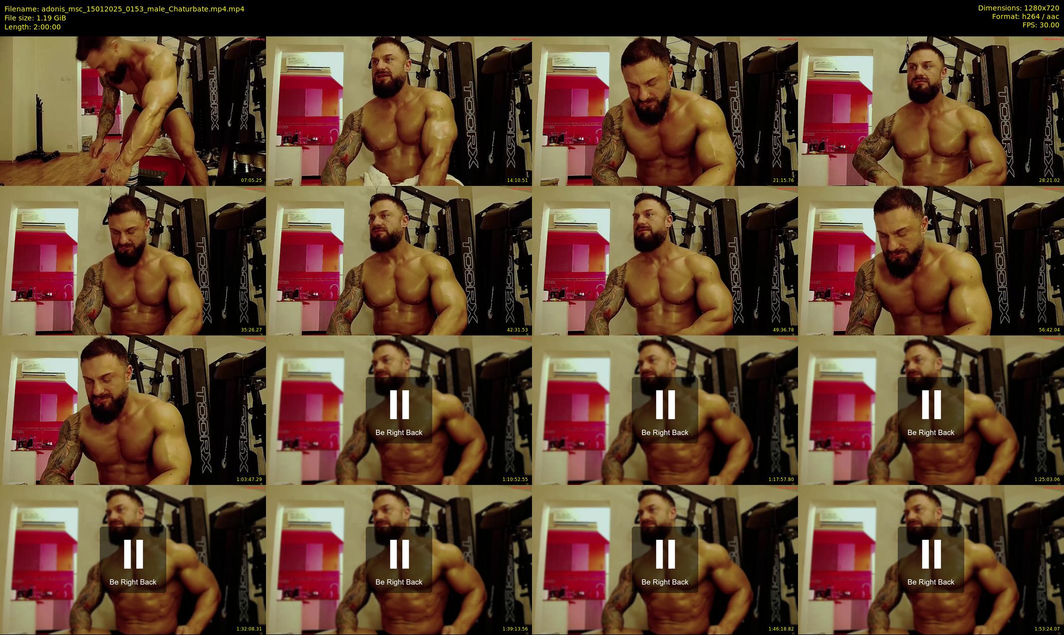 adonis_msc — 120 minute Chaturbate male cam show recording, 720p, Jan 15, 2025