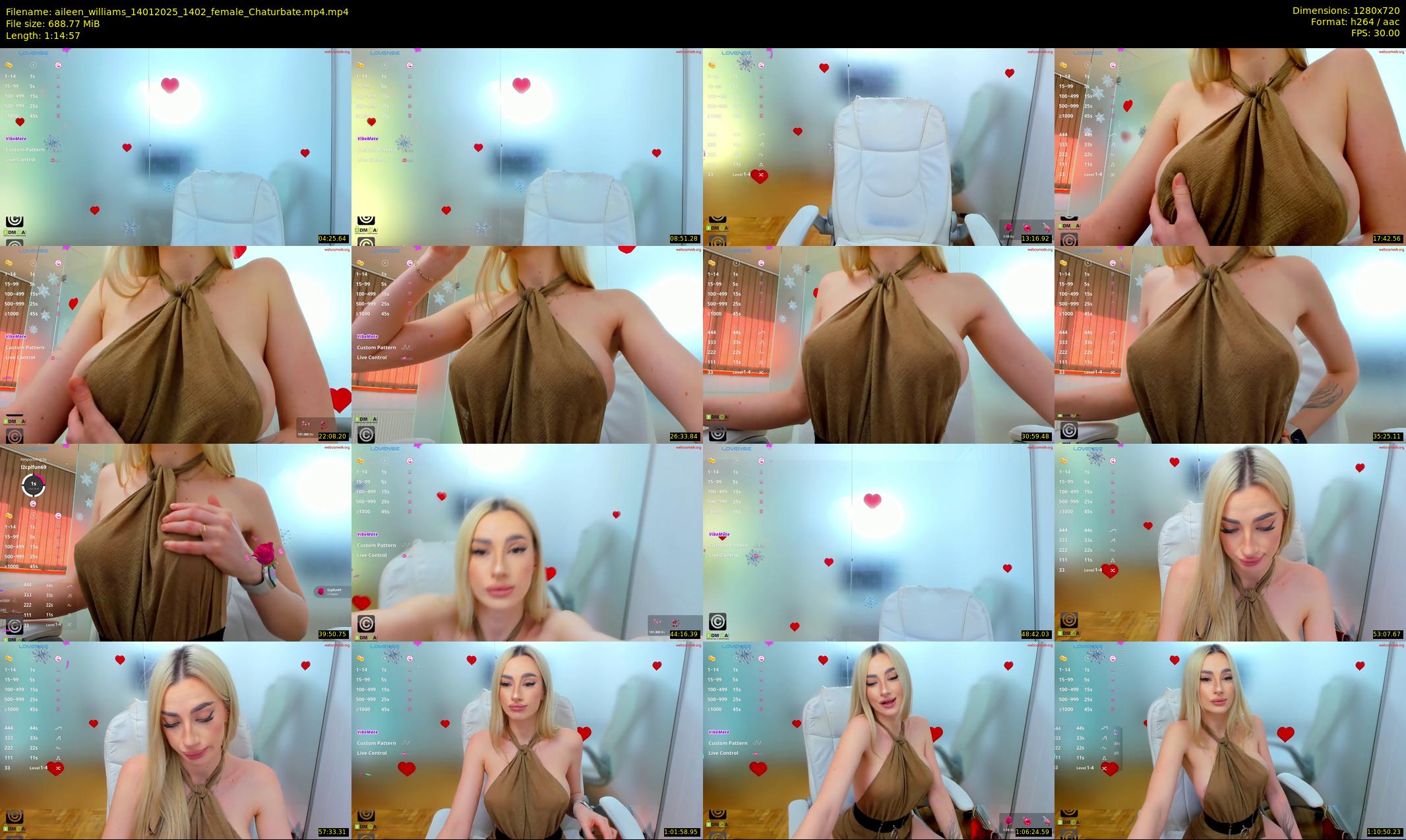 aileen_williams — 75 minute Chaturbate female cam show recording, 720p, Jan 14, 2025