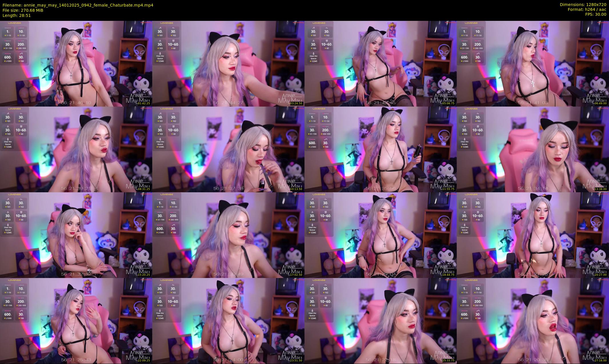 annie_may_may — 29 minute Chaturbate female cam show recording, 720p, Jan 14, 2025