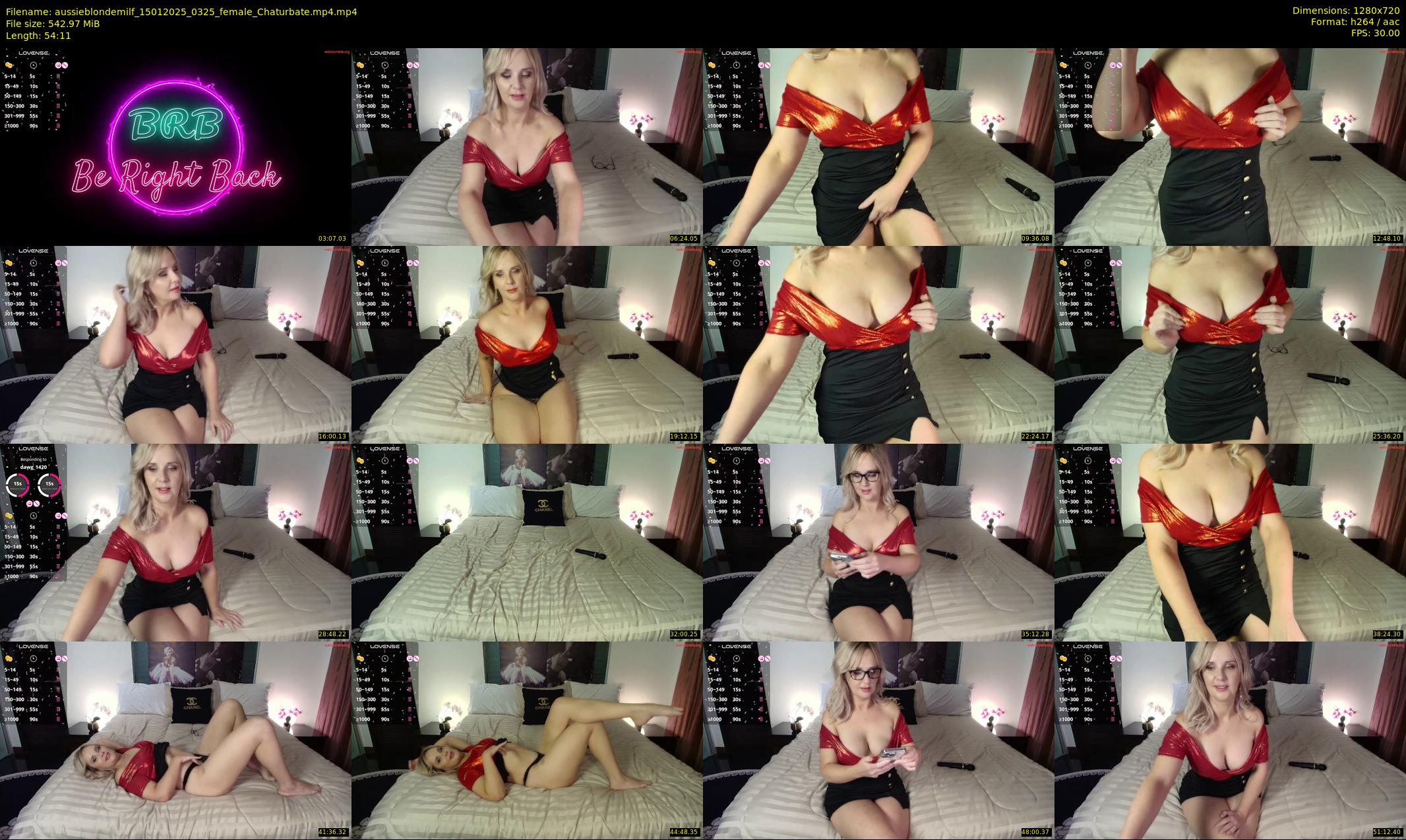 aussieblondemilf — 55 minute Chaturbate female cam show recording, 720p, Jan 15, 2025