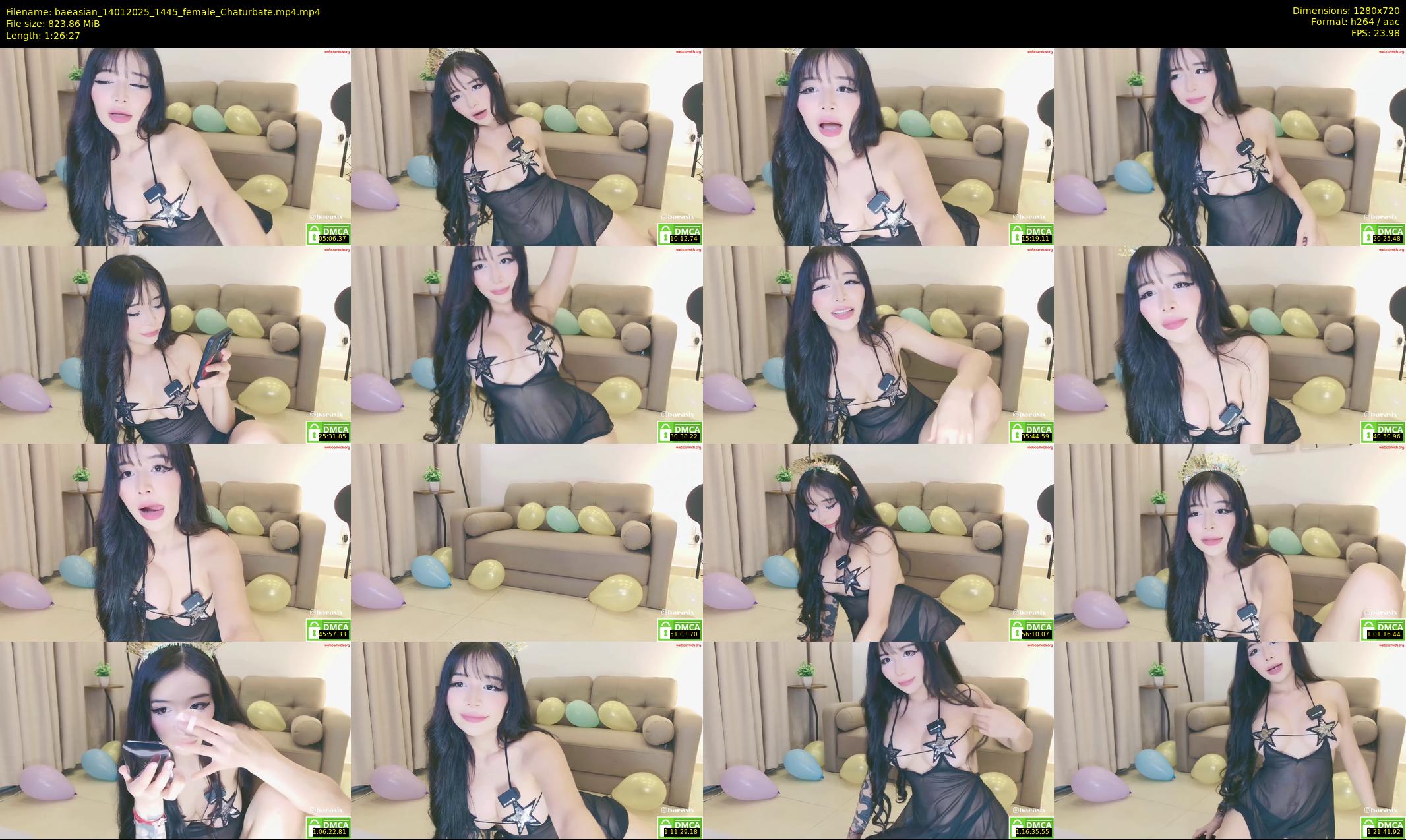 baeasian — 87 minute Chaturbate female cam show recording, 720p, Jan 14, 2025