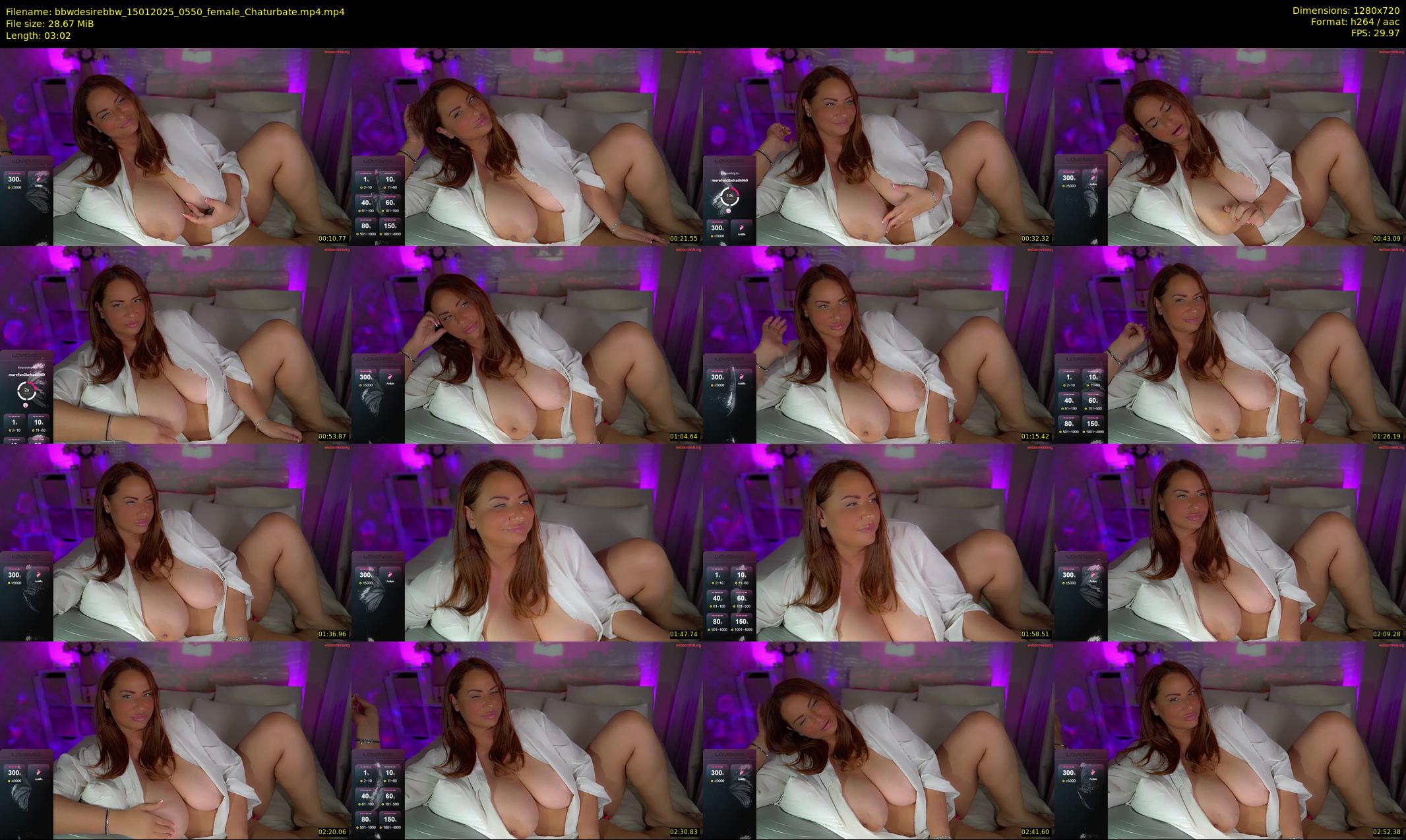 bbwdesirebbw — 4 minute Chaturbate female cam show recording, 720p, Jan 15, 2025