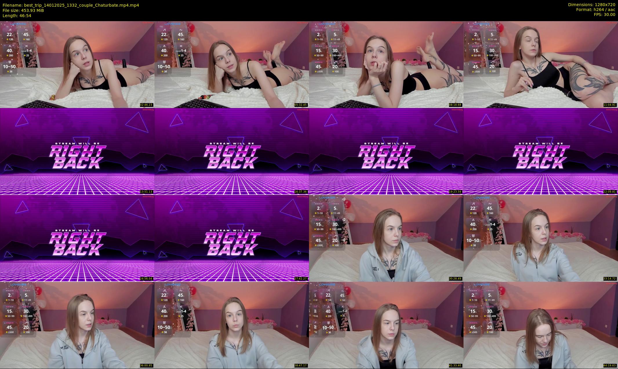 best_trip — 47 minute Chaturbate couple cam show recording, 720p, Jan 14, 2025