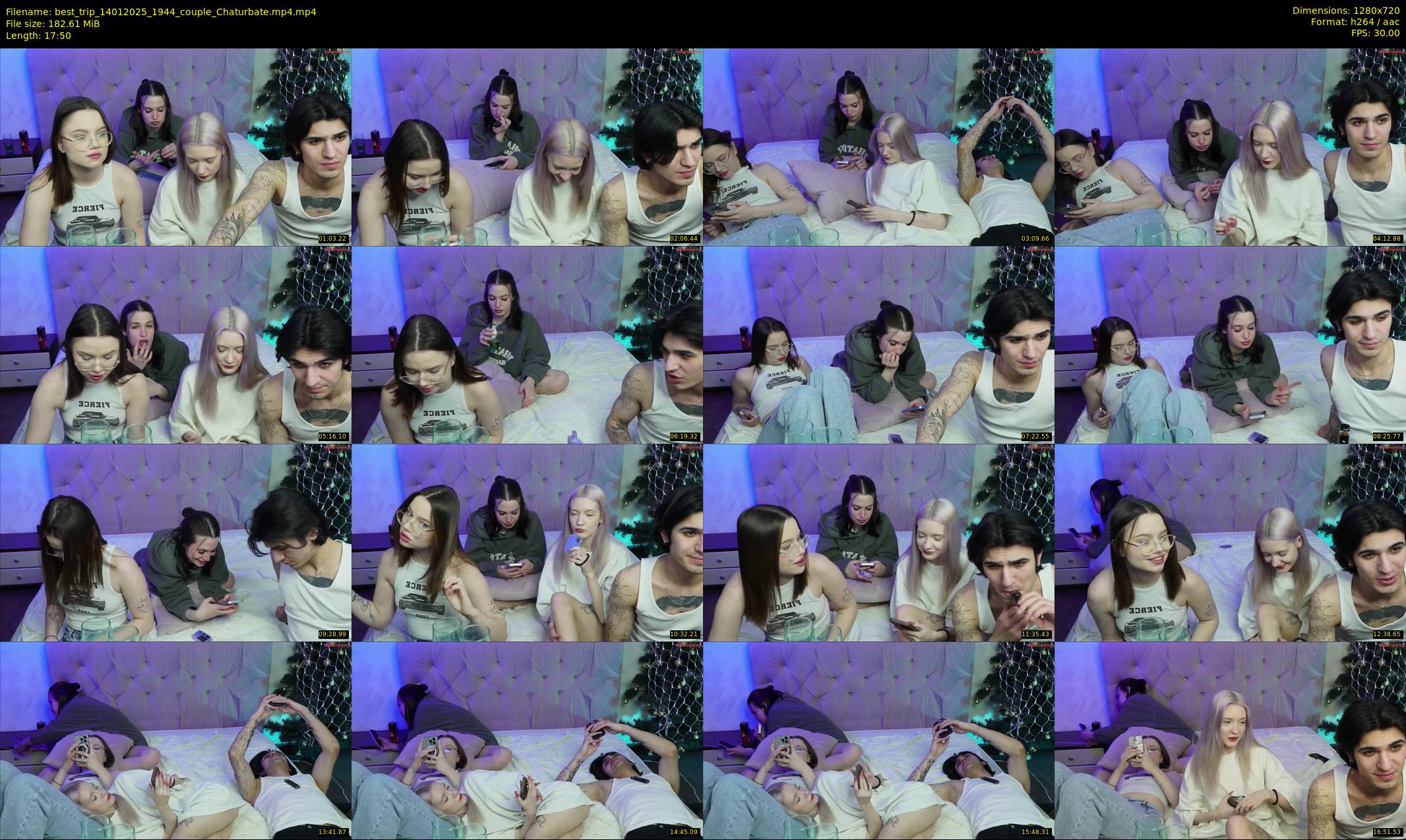 best_trip — 18 minute Chaturbate couple cam show recording, 720p, Jan 14, 2025