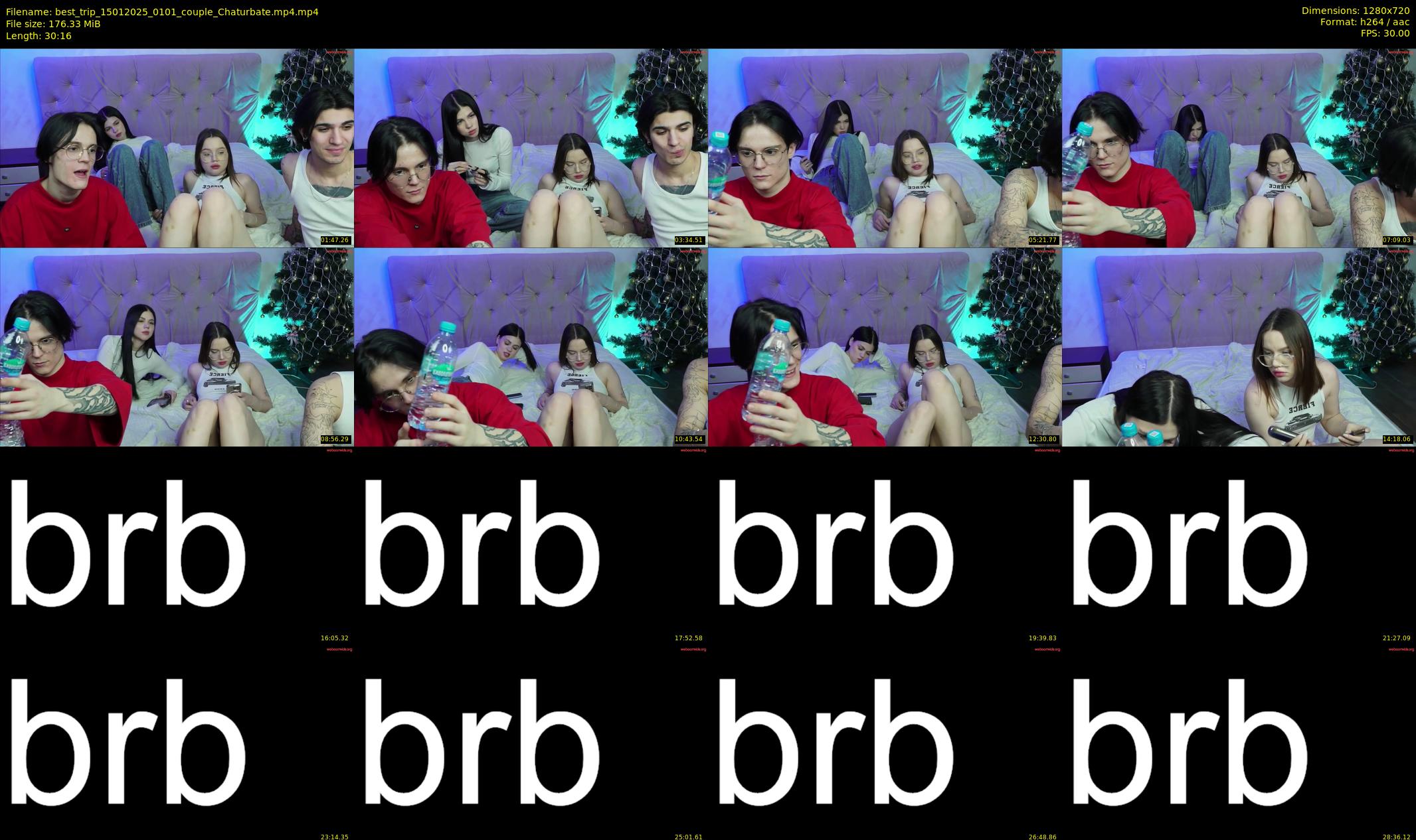 best_trip — 31 minute Chaturbate couple cam show recording, 720p, Jan 15, 2025