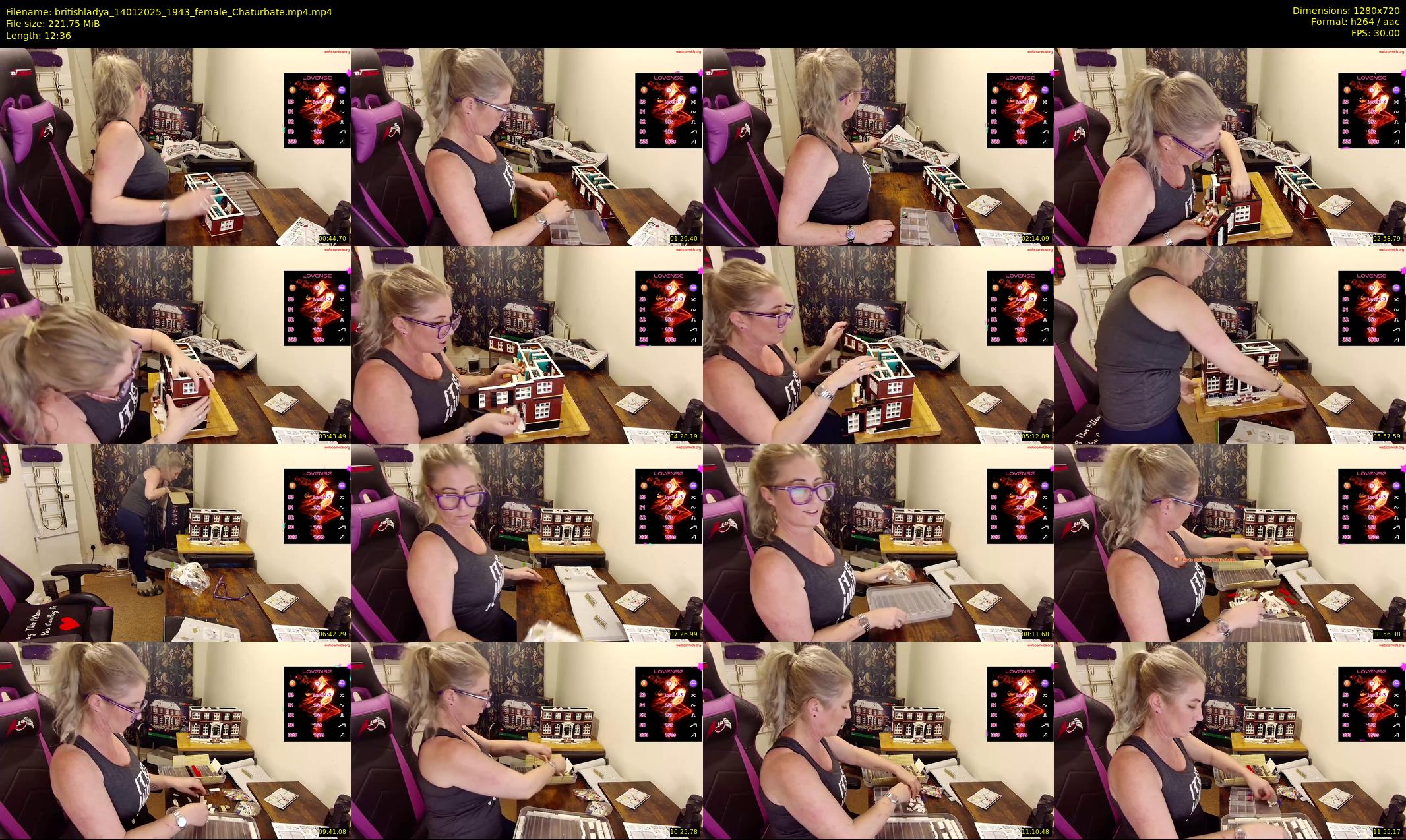 britishladya — 13 minute Chaturbate female cam show recording, 720p, Jan 14, 2025