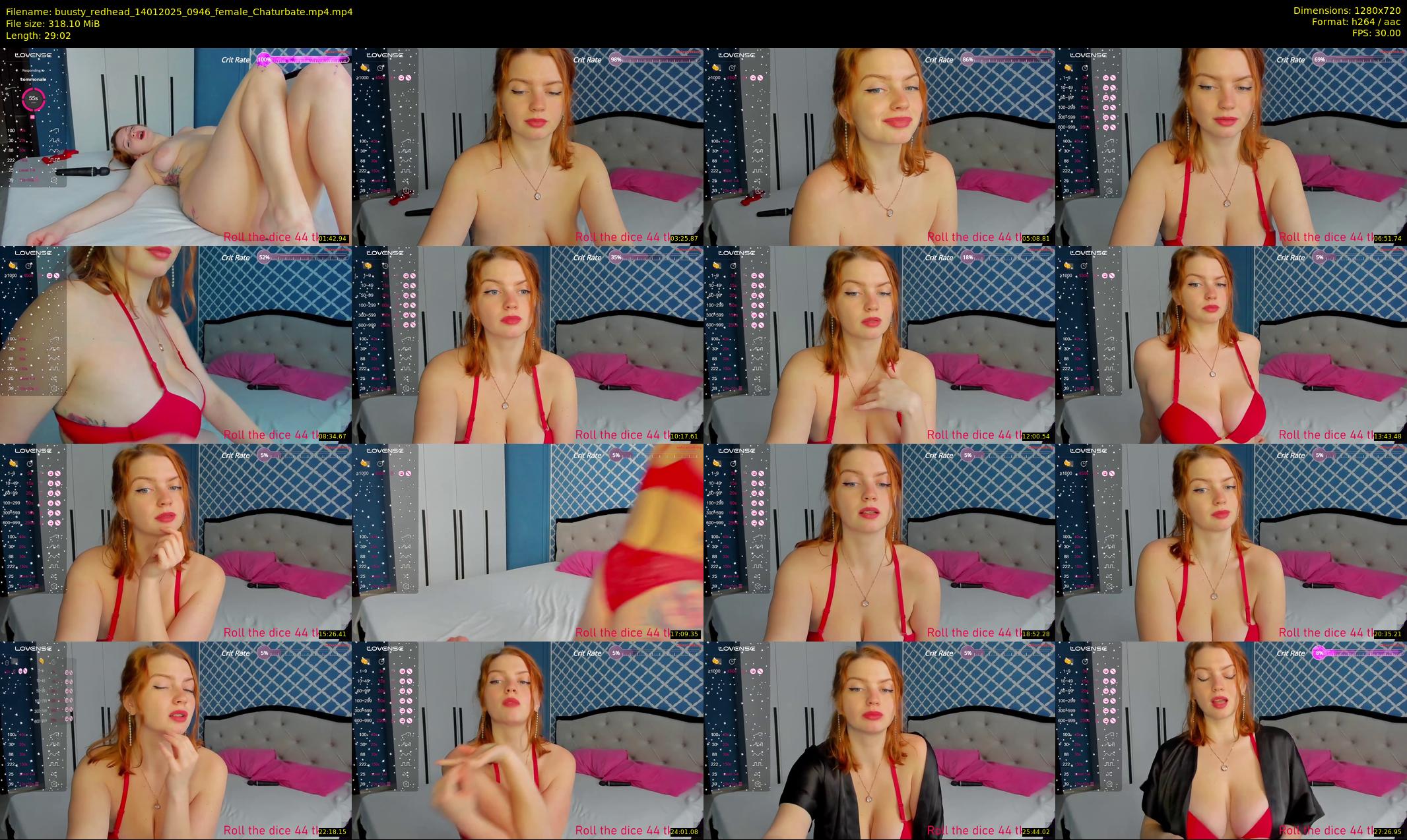buusty_redhead — 30 minute Chaturbate female cam show recording, 720p, Jan 14, 2025