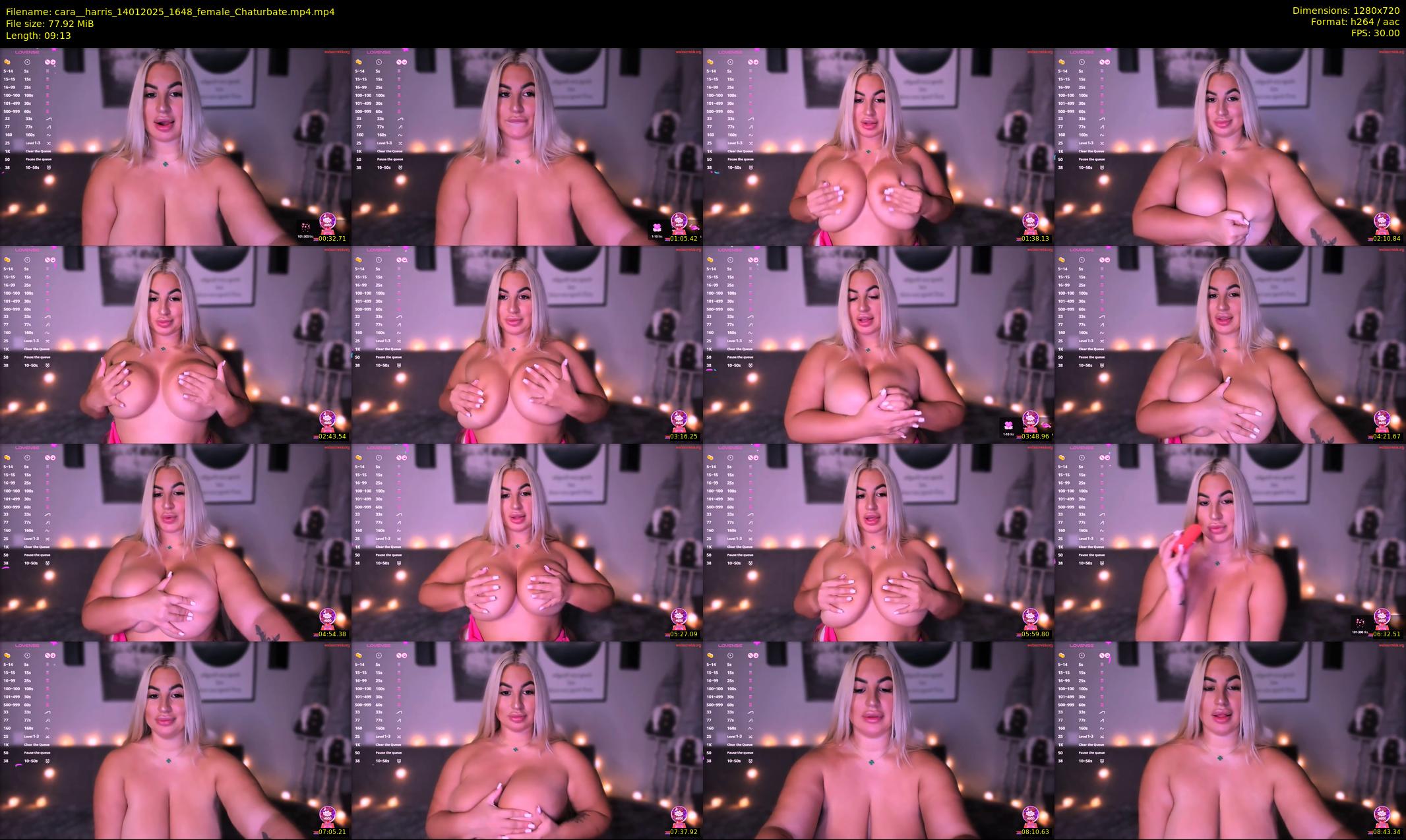 cara__harris — 10 minute Chaturbate female cam show recording, 720p, Jan 14, 2025