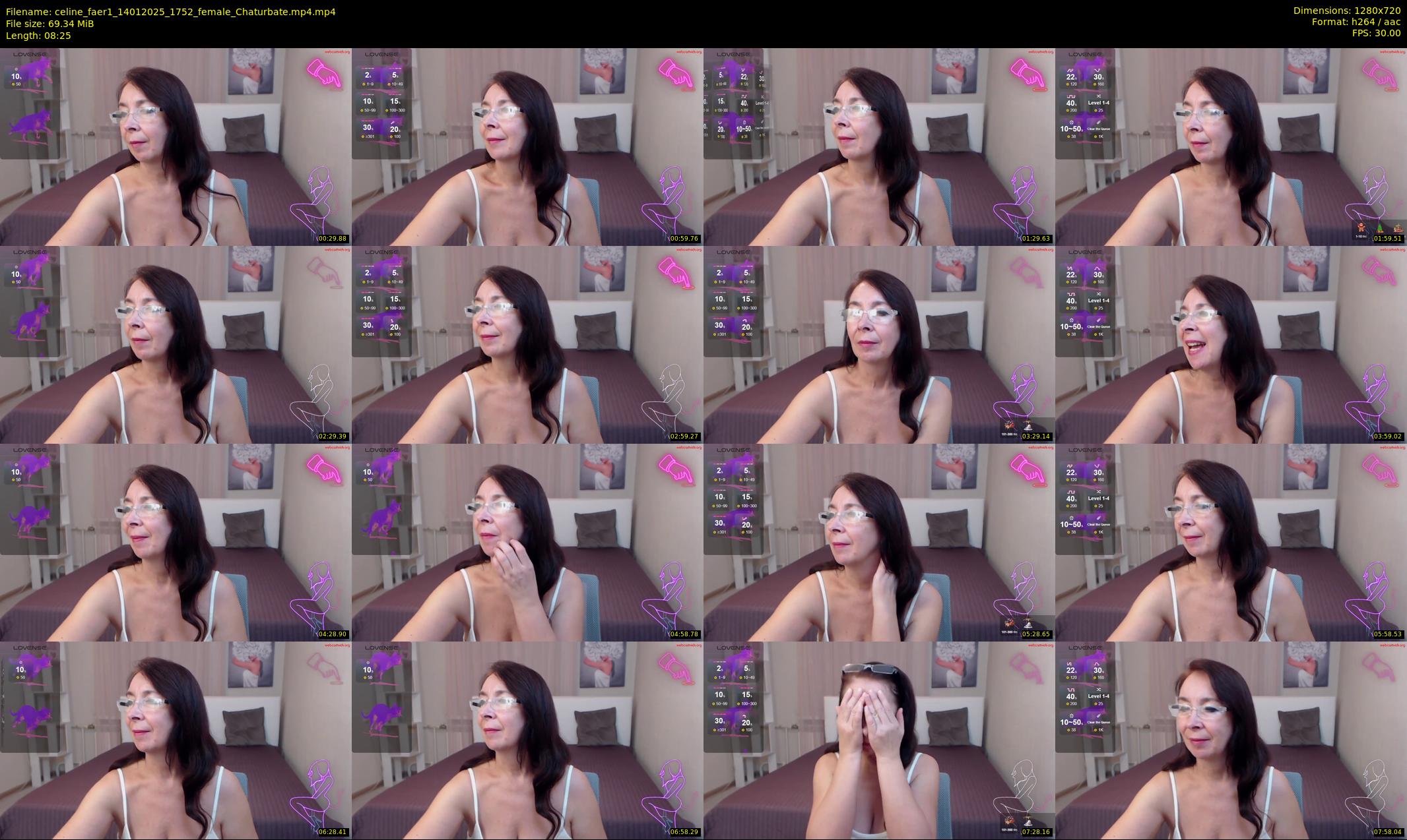 celine_faer1 — 9 minute Chaturbate female cam show recording, 720p, Jan 14, 2025
