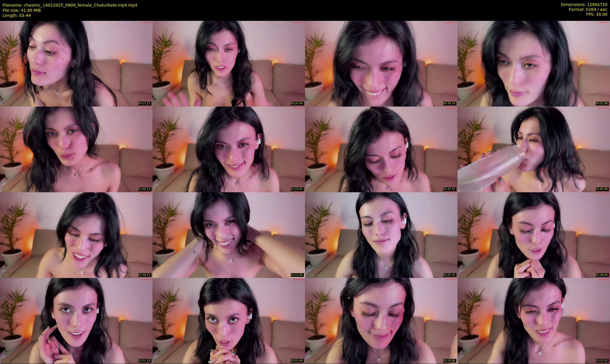 chasmic — 4 minute Chaturbate female cam show recording, 720p, Jan 14, 2025