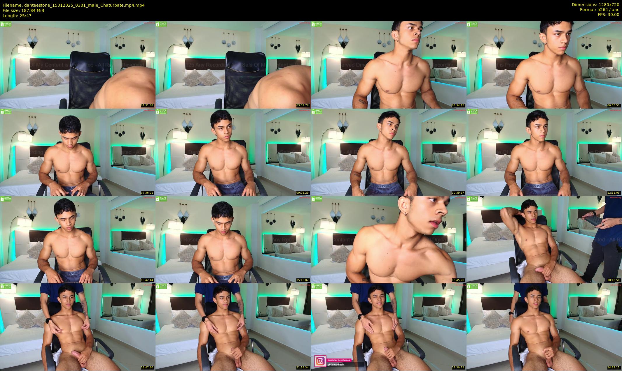 danteestone — 26 minute Chaturbate male cam show recording, 720p, Jan 15, 2025