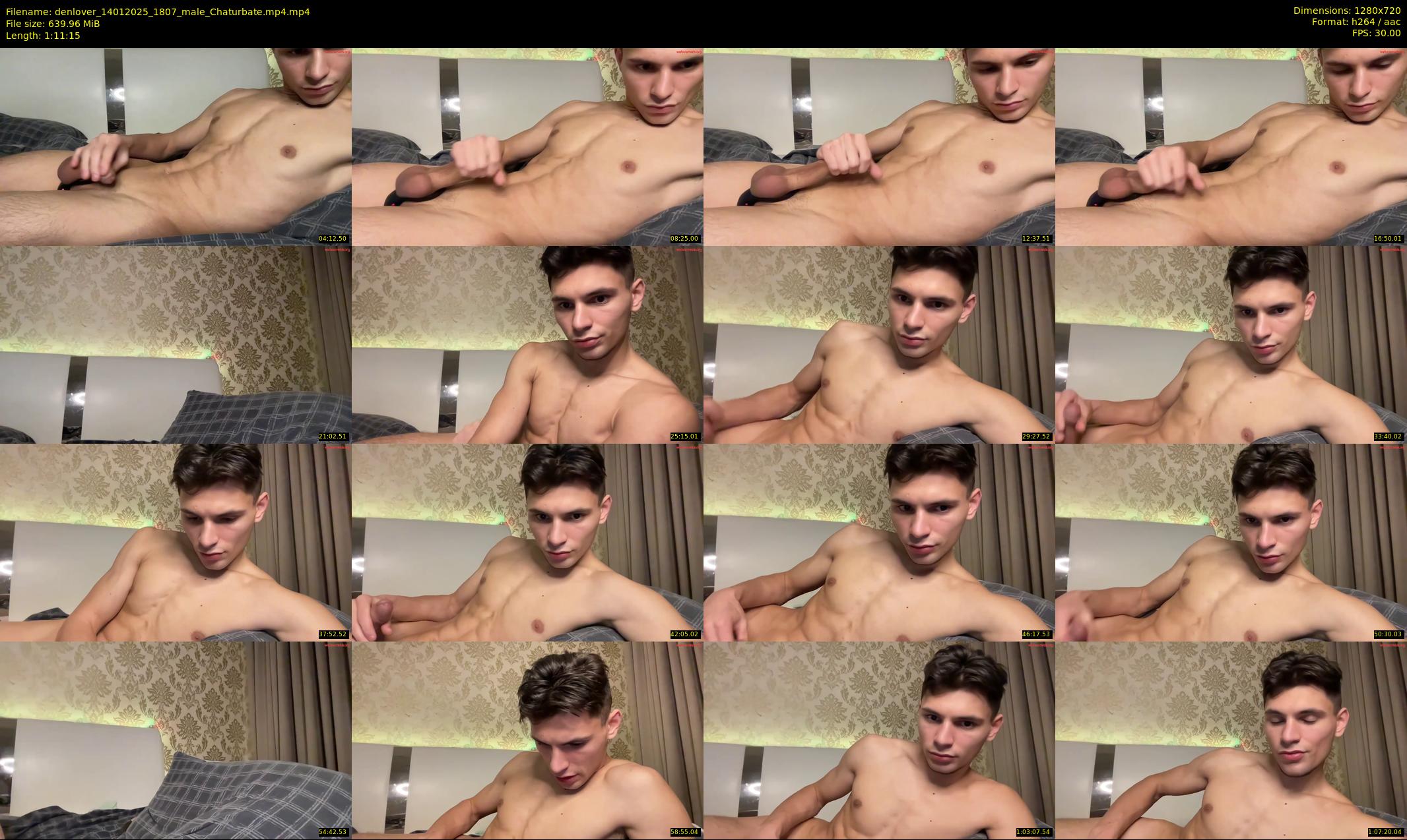 denlover — 72 minute Chaturbate male cam show recording, 720p, Jan 14, 2025