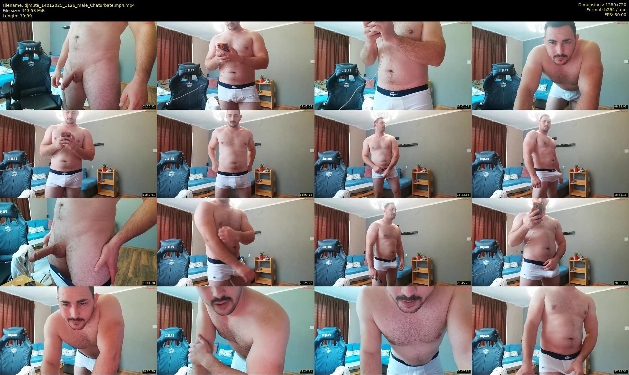 djmute — 40 minute Chaturbate male cam show recording, 720p, Jan 14, 2025