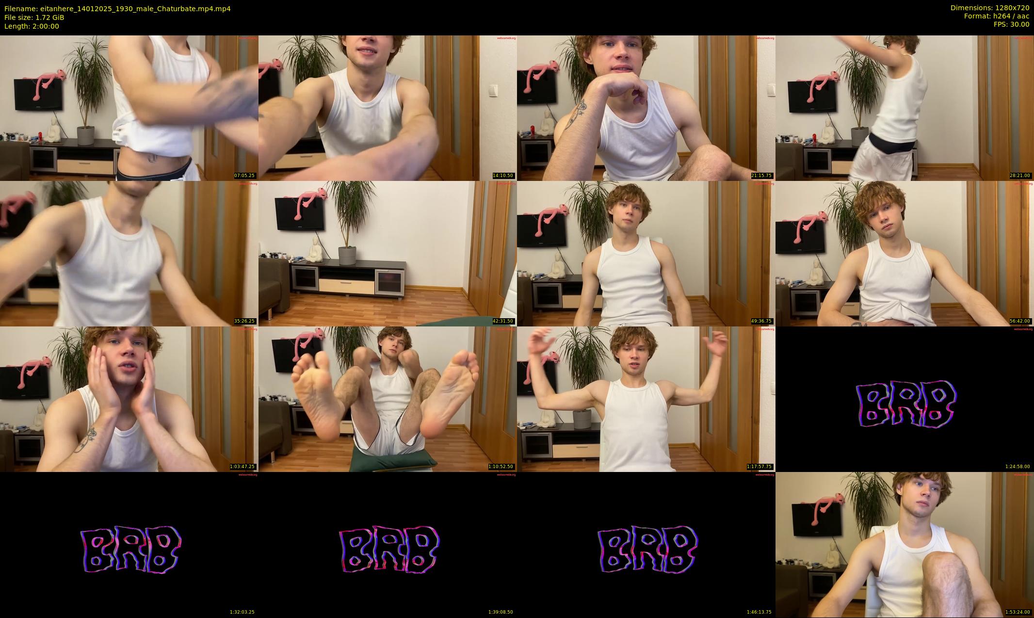 eitanhere — 120 minute Chaturbate male cam show recording, 720p, Jan 14, 2025
