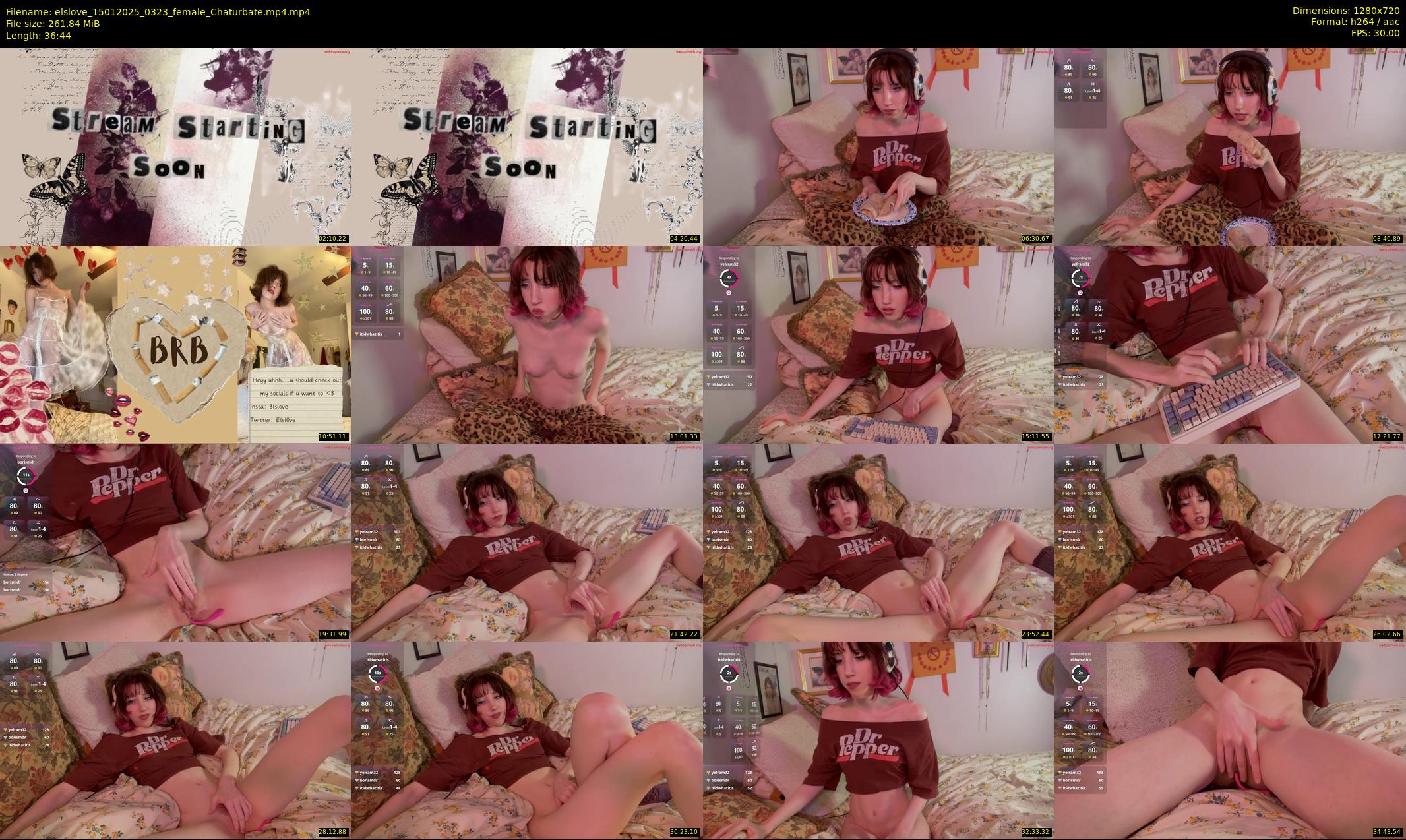 elslove — 37 minute Chaturbate female cam show recording, 720p, Jan 15, 2025