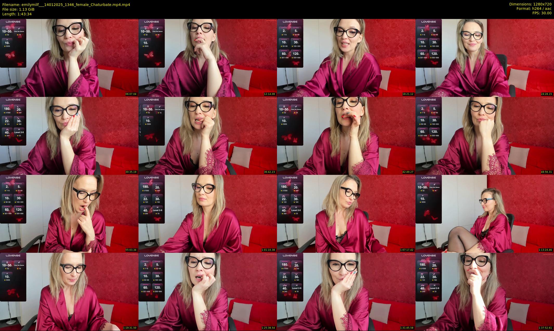 emilymilf__ — 104 minute Chaturbate female cam show recording, 720p, Jan 14, 2025
