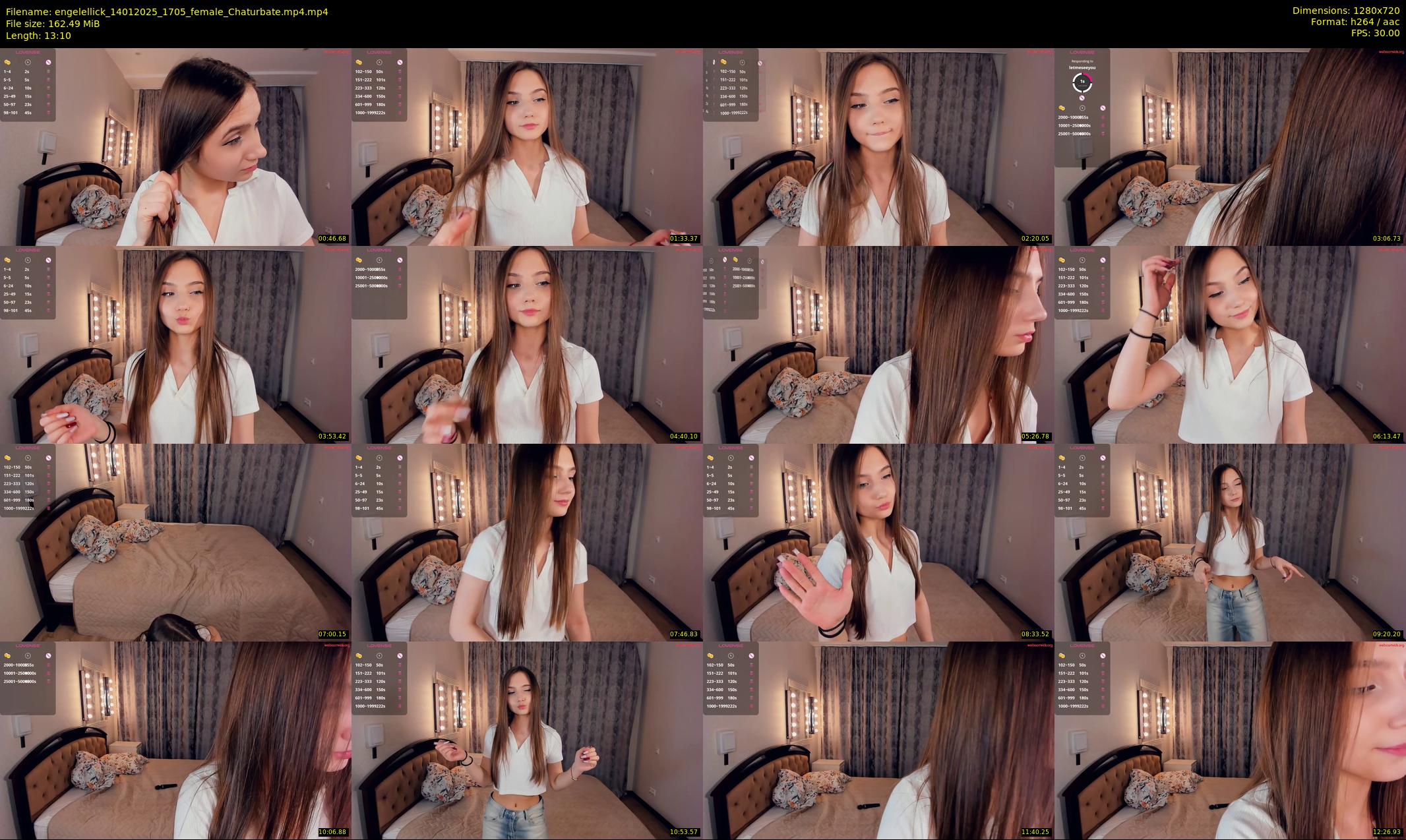 engelellick — 14 minute Chaturbate female cam show recording, 720p, Jan 14, 2025