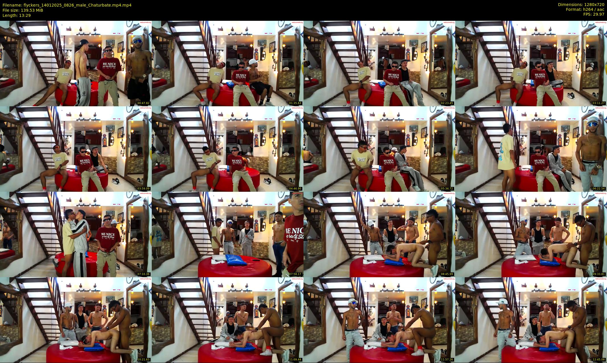flyckers — 14 minute Chaturbate male cam show recording, 720p, Jan 14, 2025
