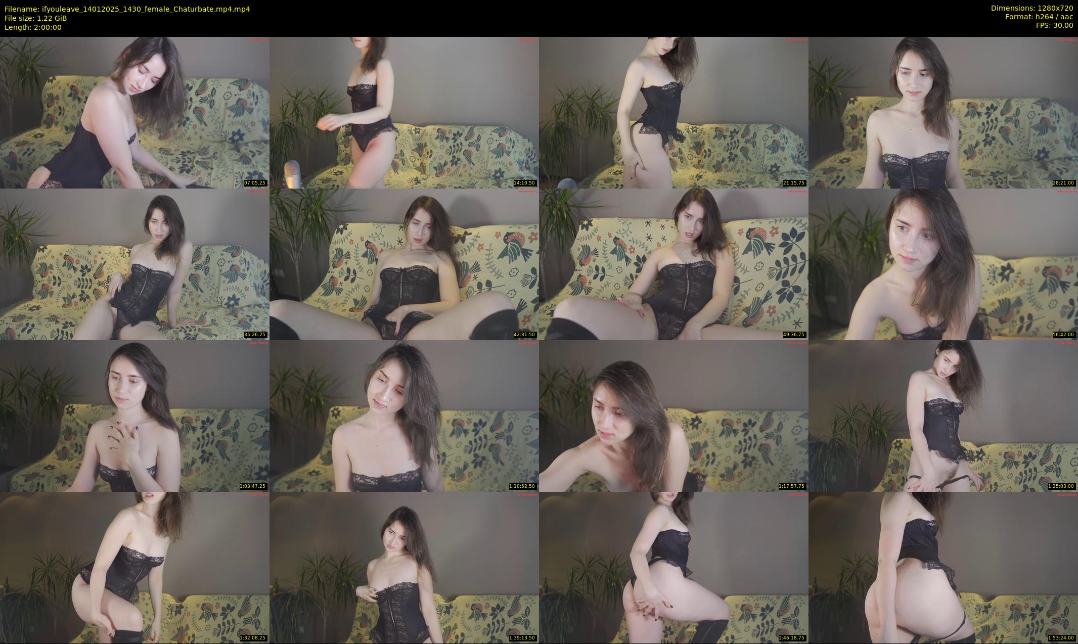 ifyouleave — 120 minute Chaturbate female cam show recording, 720p, Jan 14, 2025