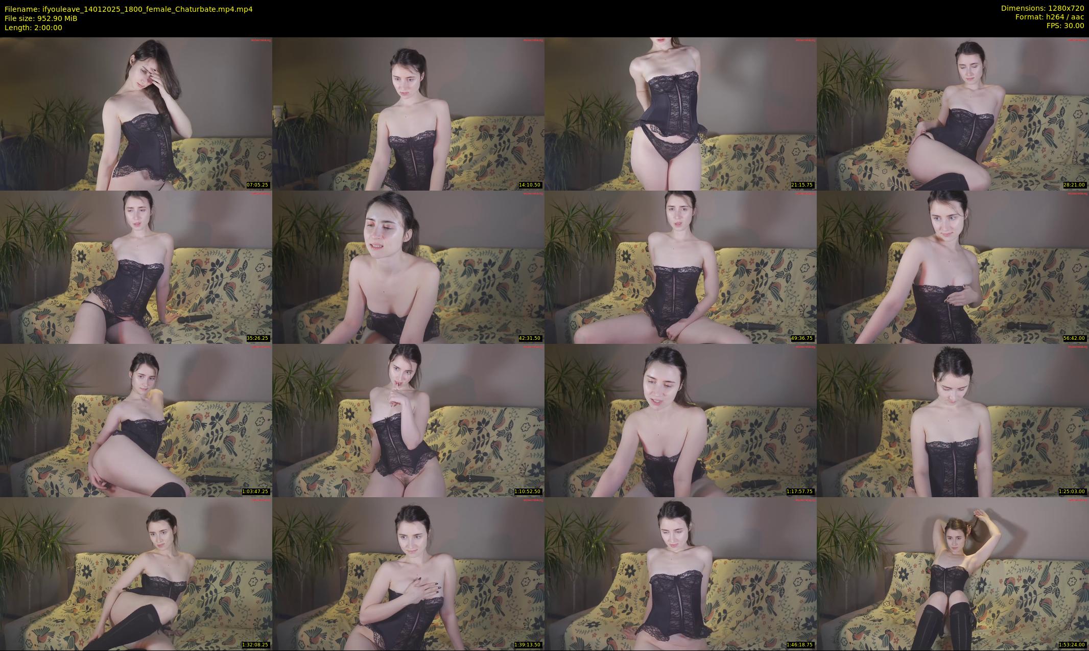 ifyouleave — 120 minute Chaturbate female cam show recording, 720p, Jan 14, 2025