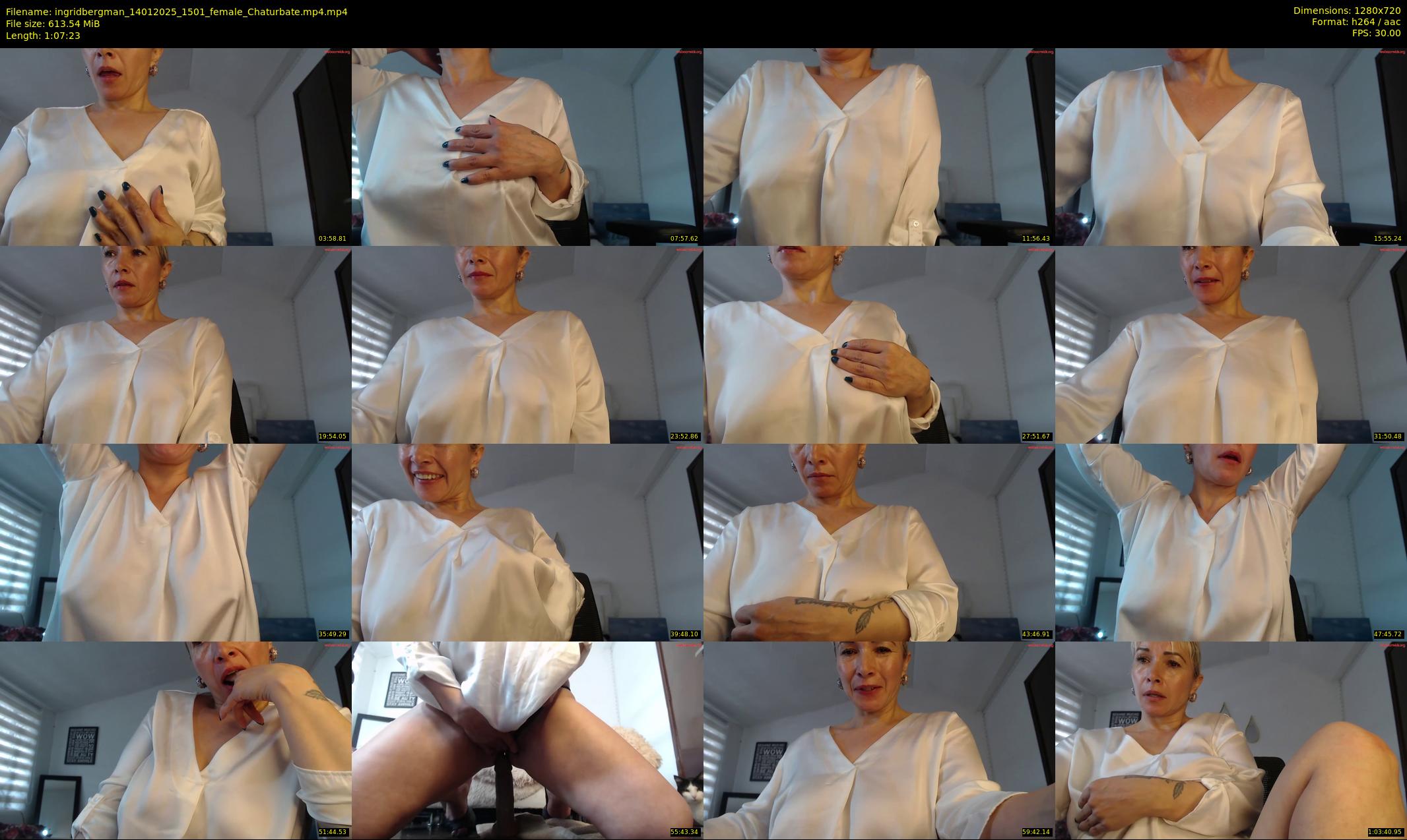 ingridbergman — 68 minute Chaturbate female cam show recording, 720p, Jan 14, 2025