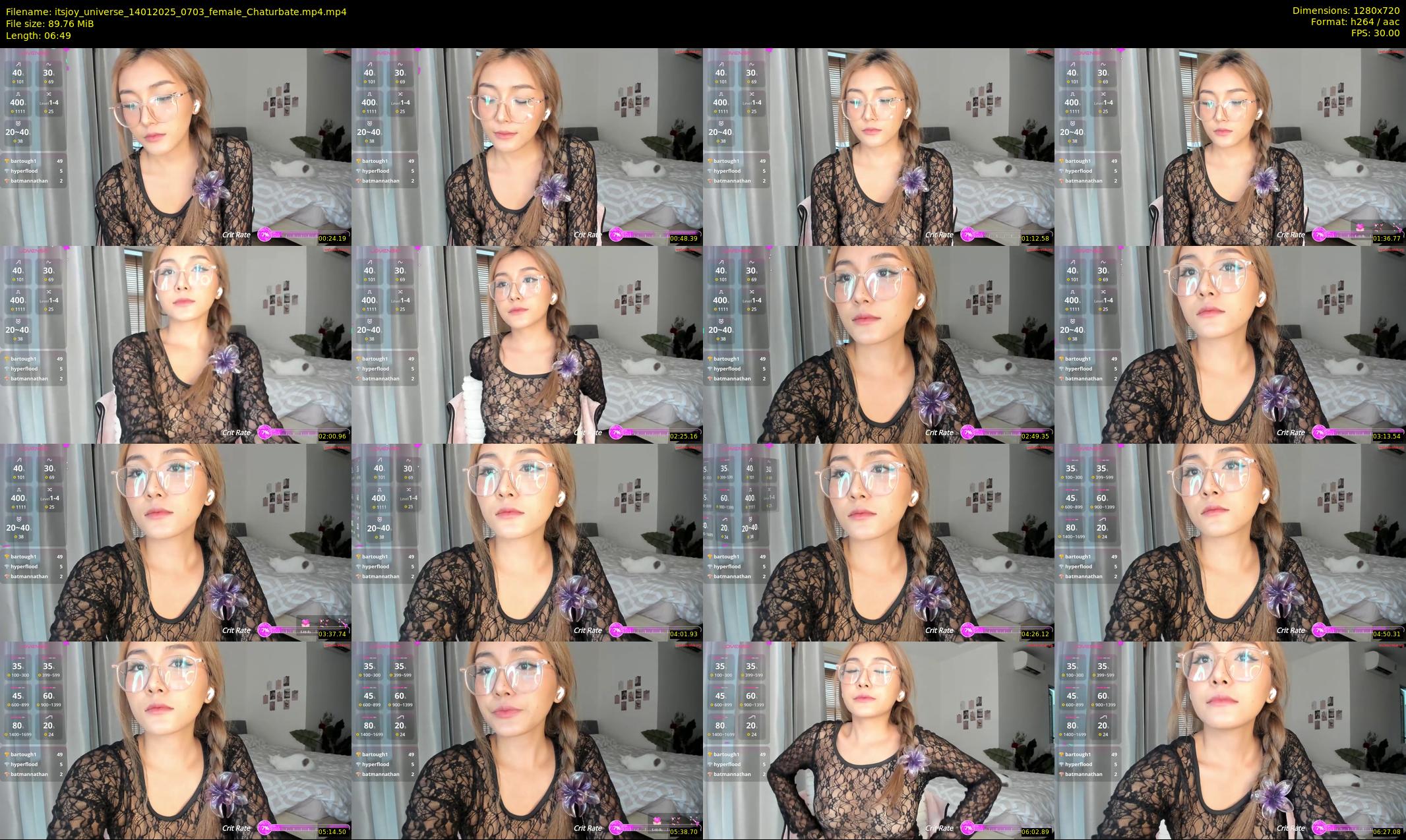 itsjoy_universe — 7 minute Chaturbate female cam show recording, 720p, Jan 14, 2025