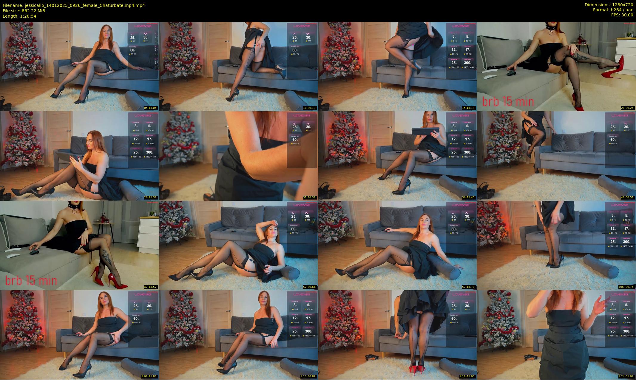 jessicallo — 89 minute Chaturbate female cam show recording, 720p, Jan 14, 2025