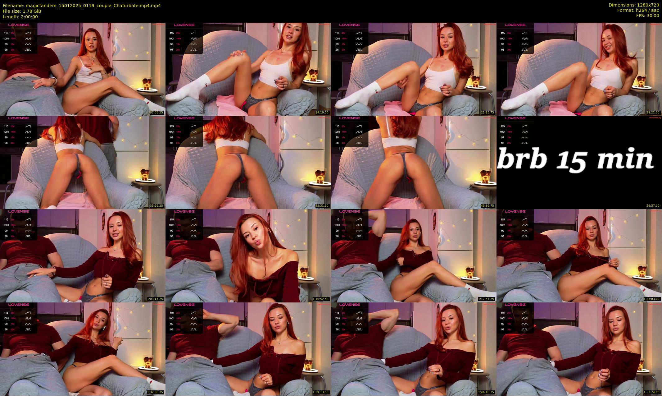 magictandem — 120 minute Chaturbate couple cam show recording, 720p, Jan 15, 2025