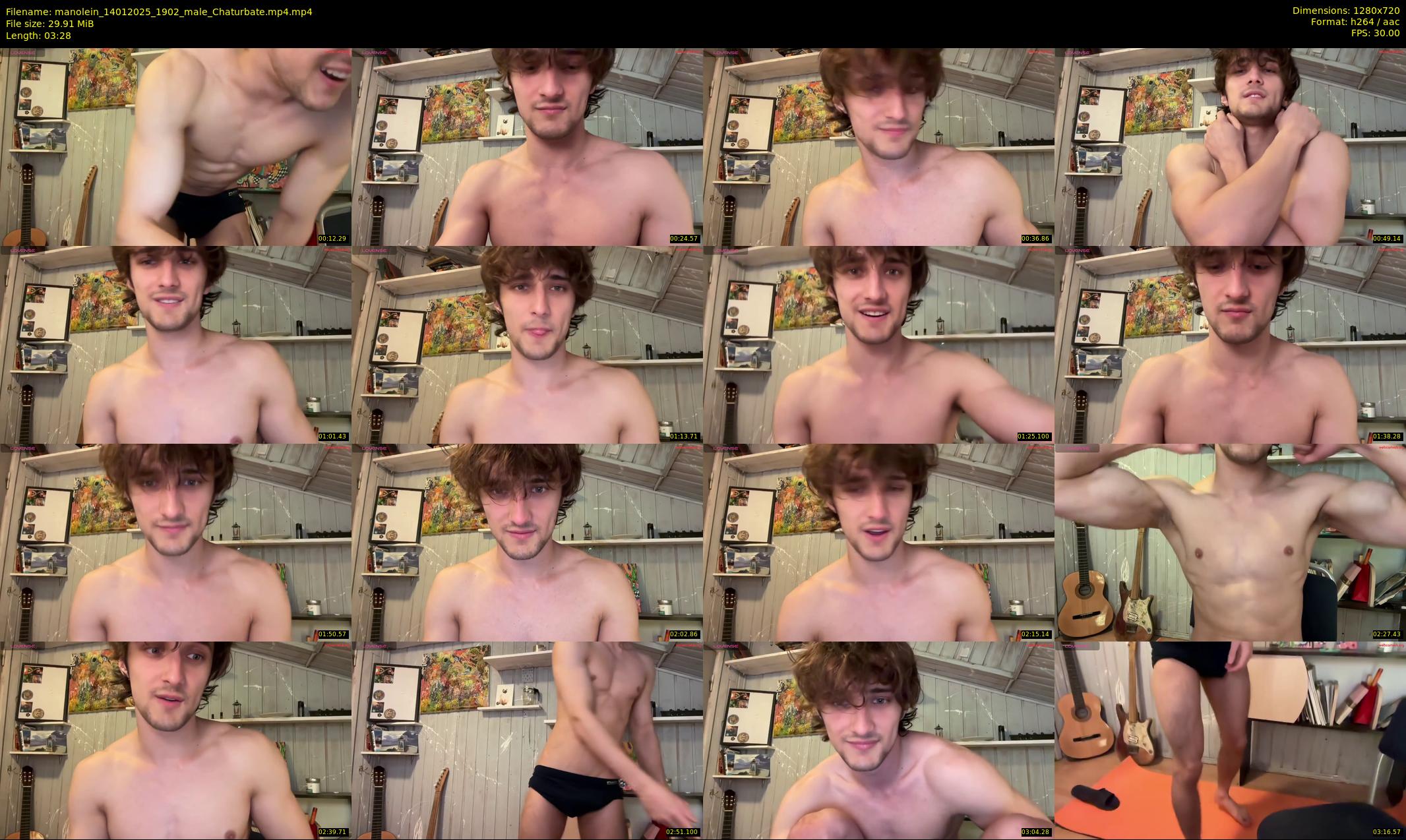 manolein — 4 minute Chaturbate male cam show recording, 720p, Jan 14, 2025