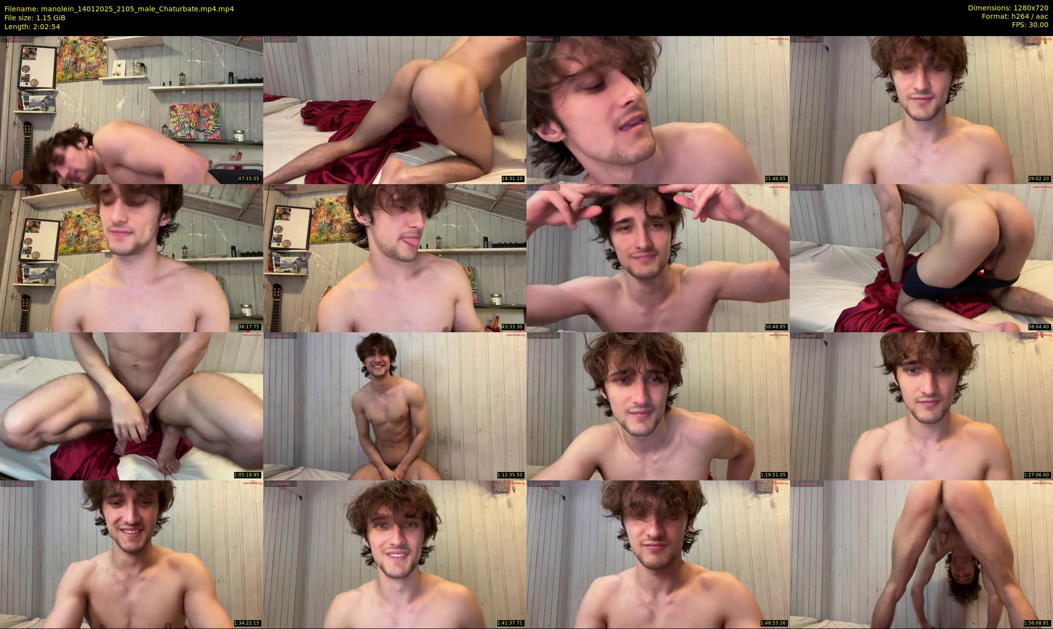 manolein — 123 minute Chaturbate male cam show recording, 720p, Jan 14, 2025