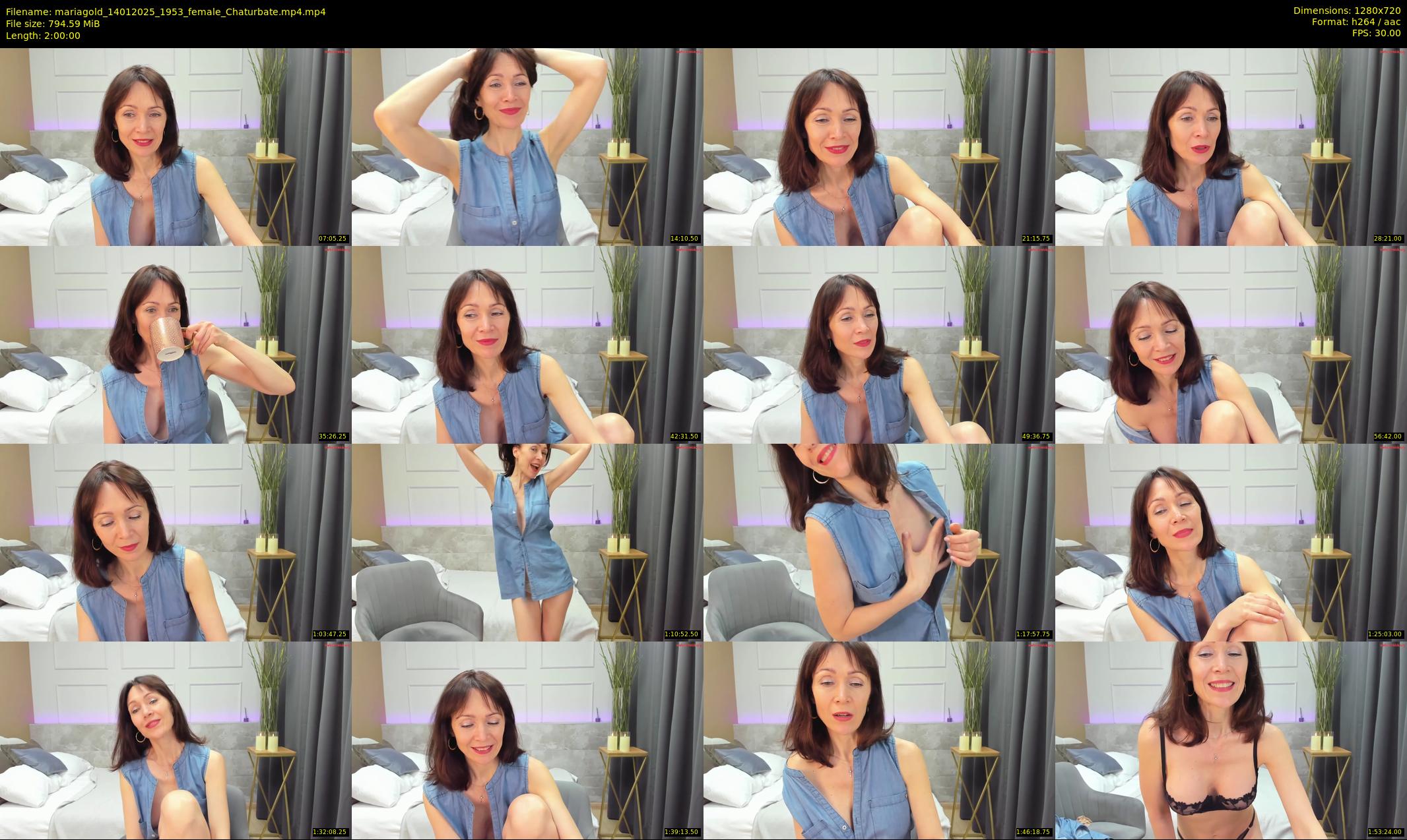 mariagold — 120 minute Chaturbate female cam show recording, 720p, Jan 14, 2025