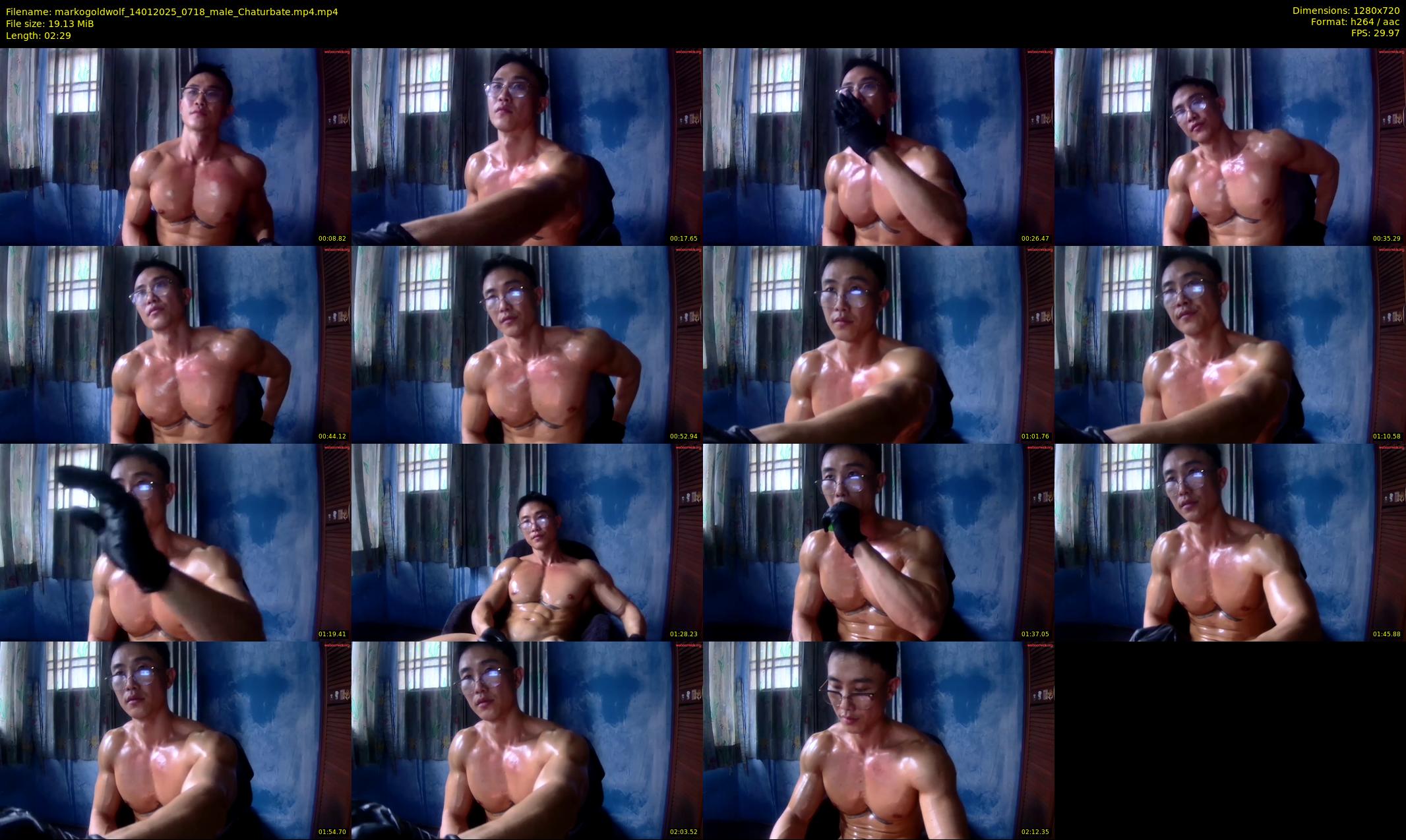 markogoldwolf — 3 minute Chaturbate male cam show recording, 720p, Jan 14, 2025