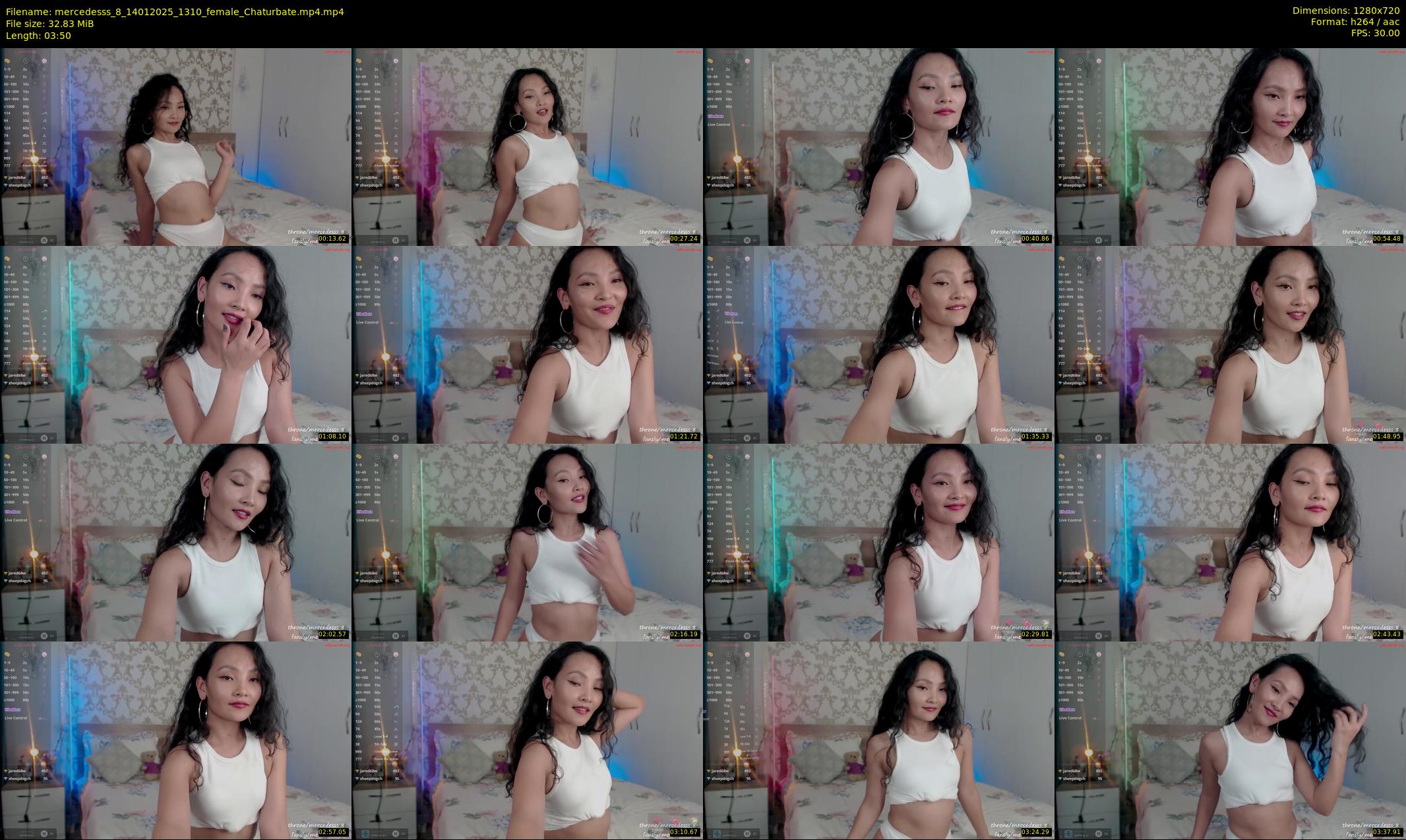 mercedesss_8 — 4 minute Chaturbate female cam show recording, 720p, Jan 14, 2025