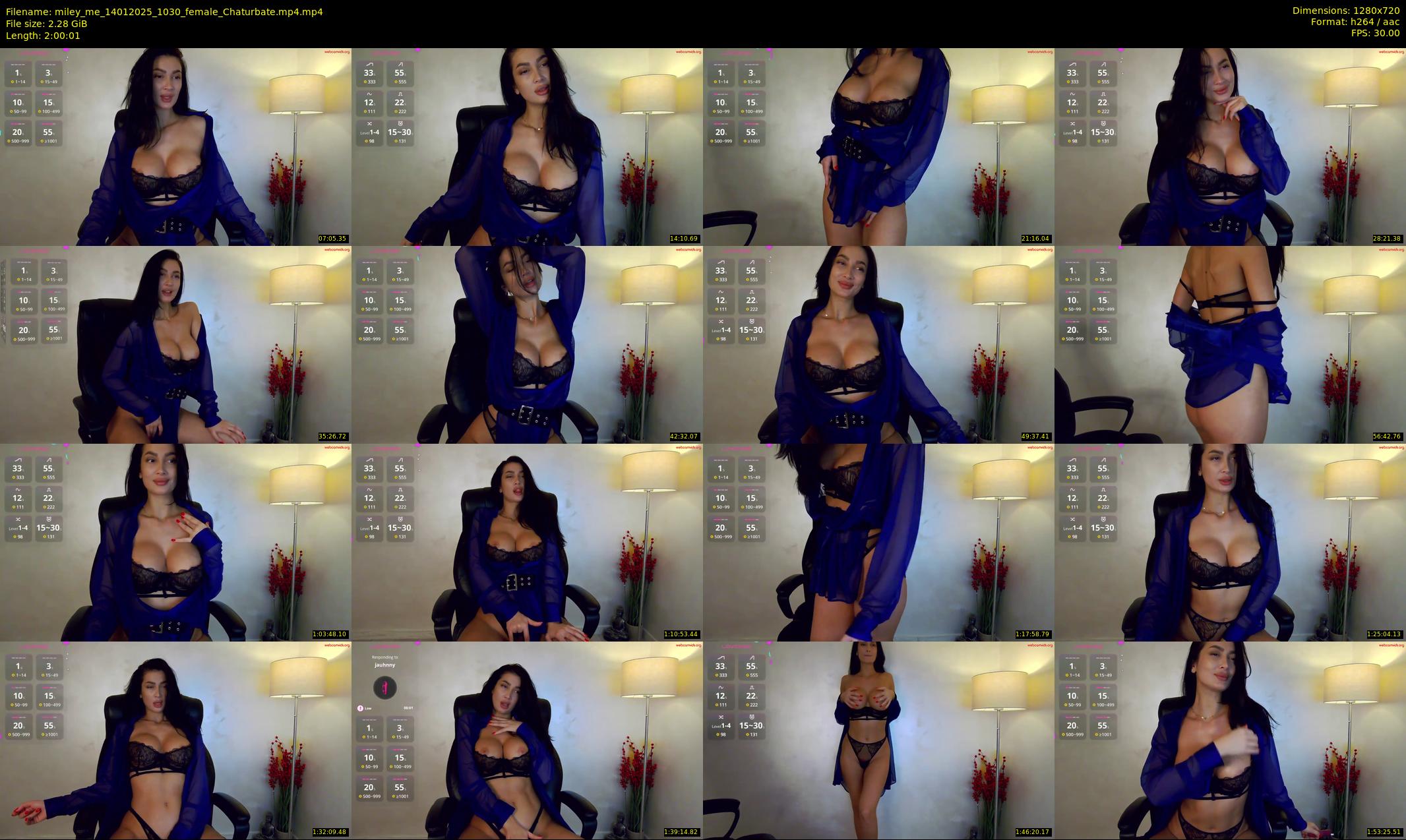 miley_me — 121 minute Chaturbate female cam show recording, 720p, Jan 14, 2025