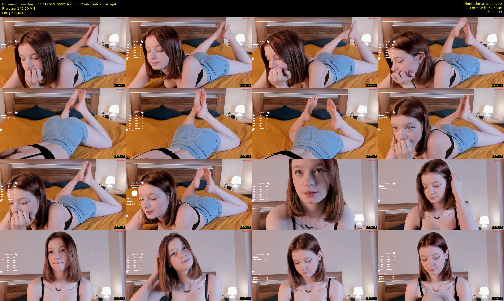 mineliaaa — 17 minute Chaturbate female cam show recording, 720p, Jan 15, 2025