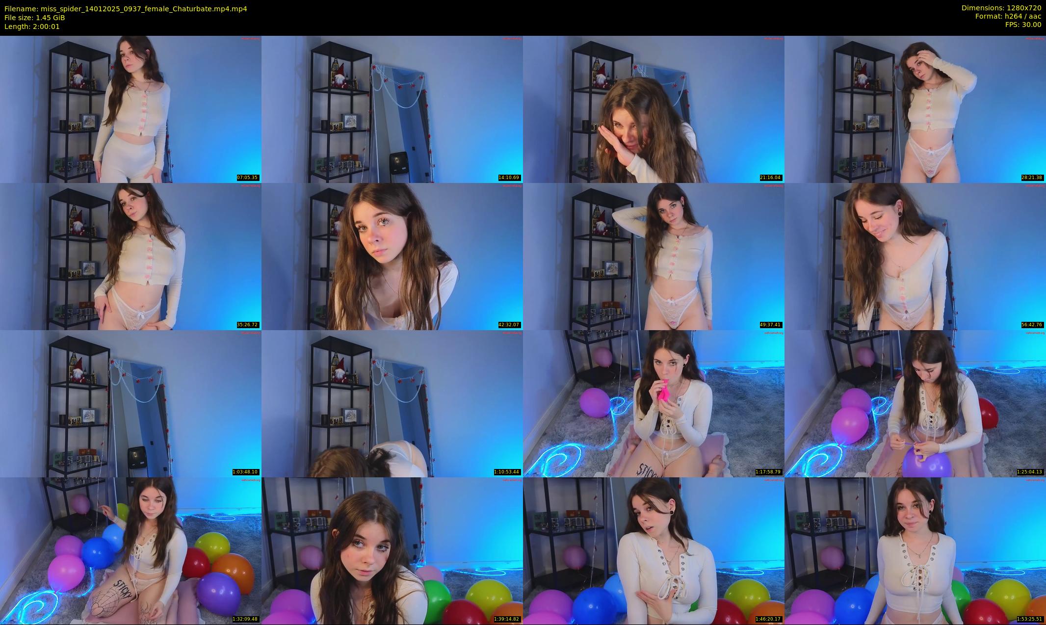 miss_spider — 121 minute Chaturbate female cam show recording, 720p, Jan 14, 2025