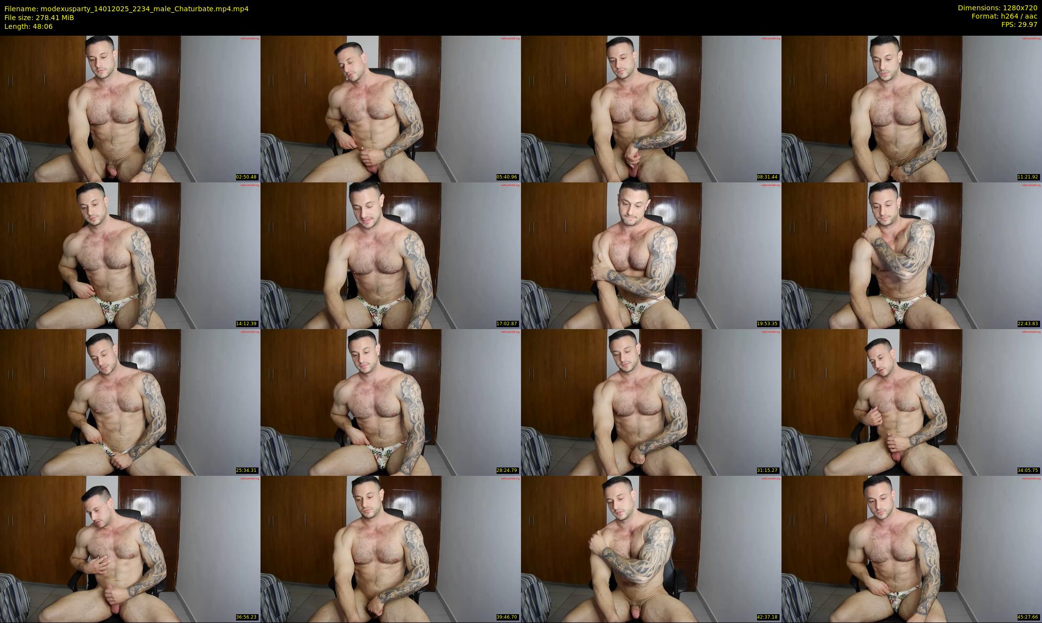 modexusparty — 49 minute Chaturbate male cam show recording, 720p, Jan 14, 2025