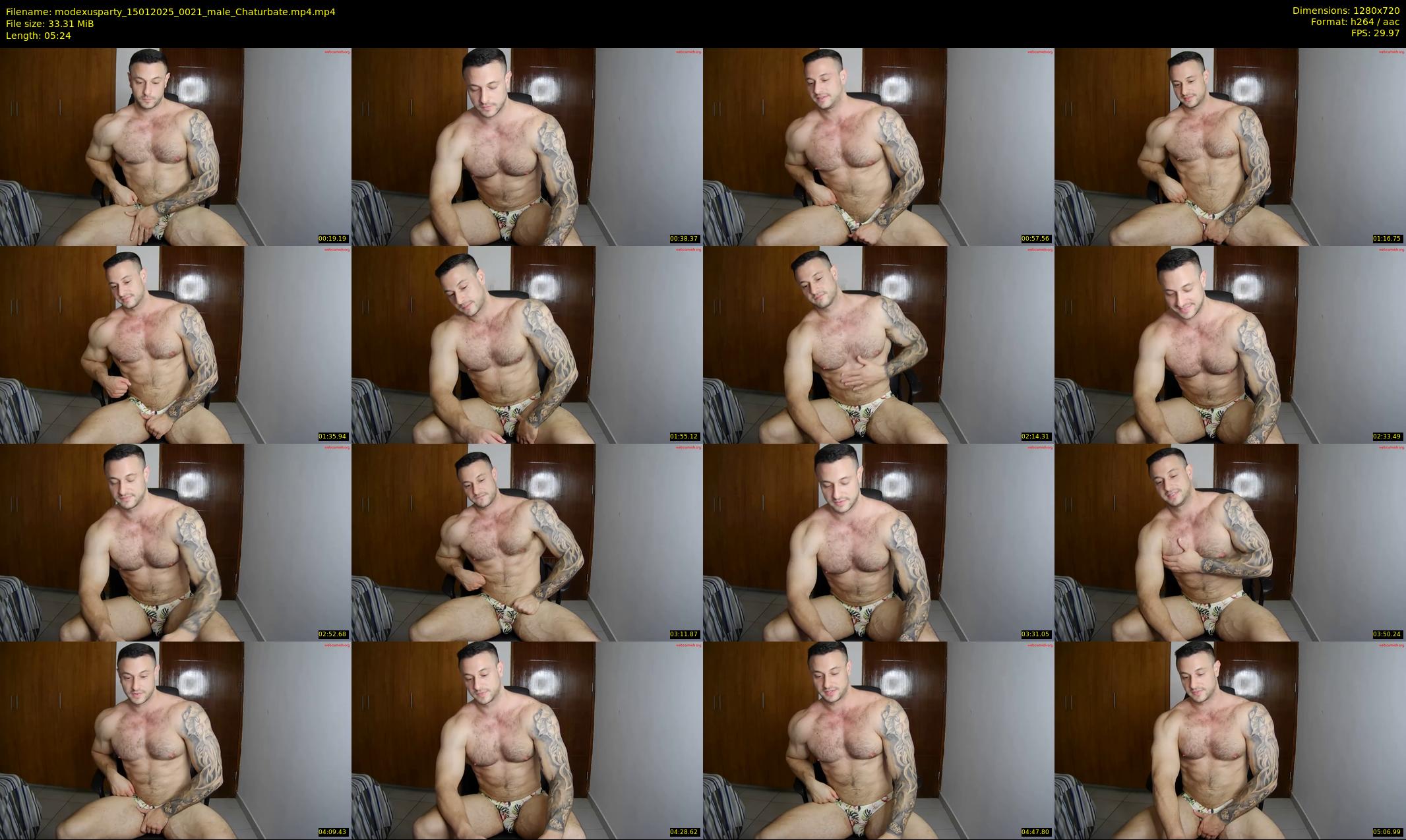 modexusparty — 6 minute Chaturbate male cam show recording, 720p, Jan 15, 2025