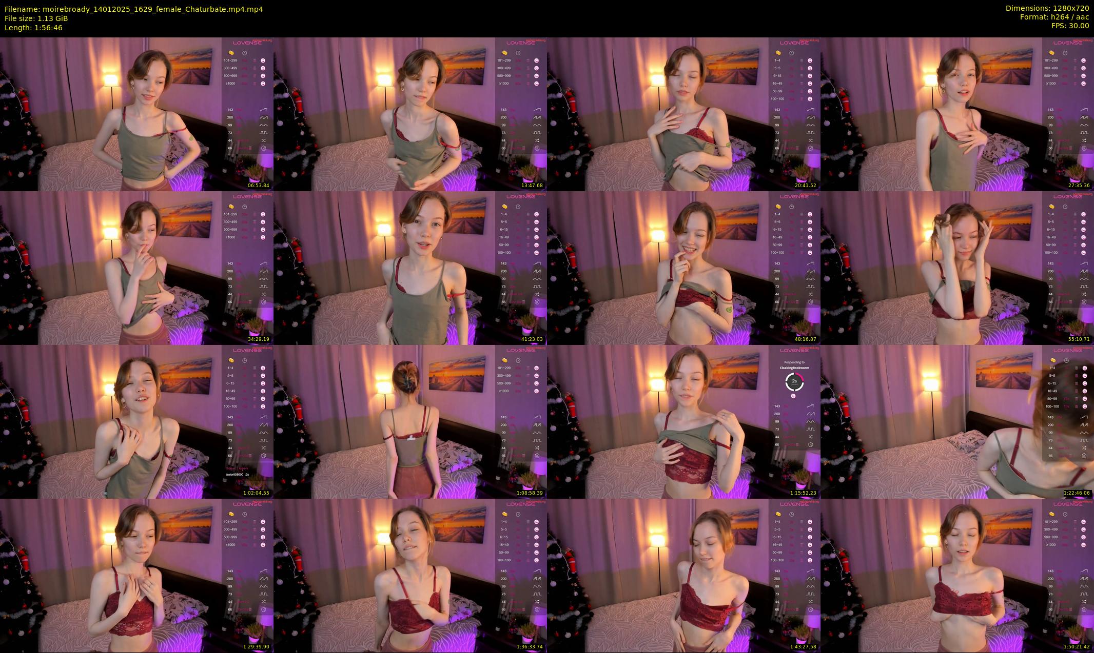 moirebroady — 117 minute Chaturbate female cam show recording, 720p, Jan 14, 2025