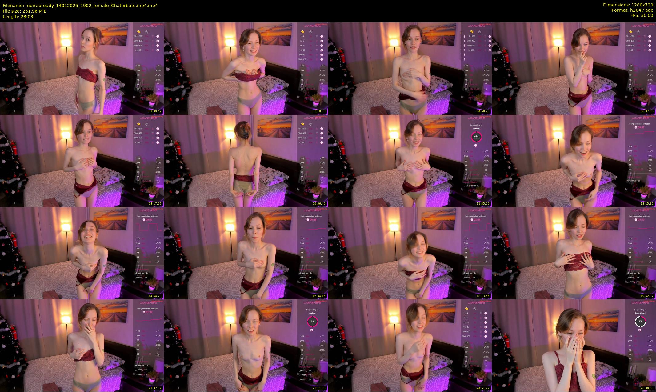 moirebroady — 29 minute Chaturbate female cam show recording, 720p, Jan 14, 2025