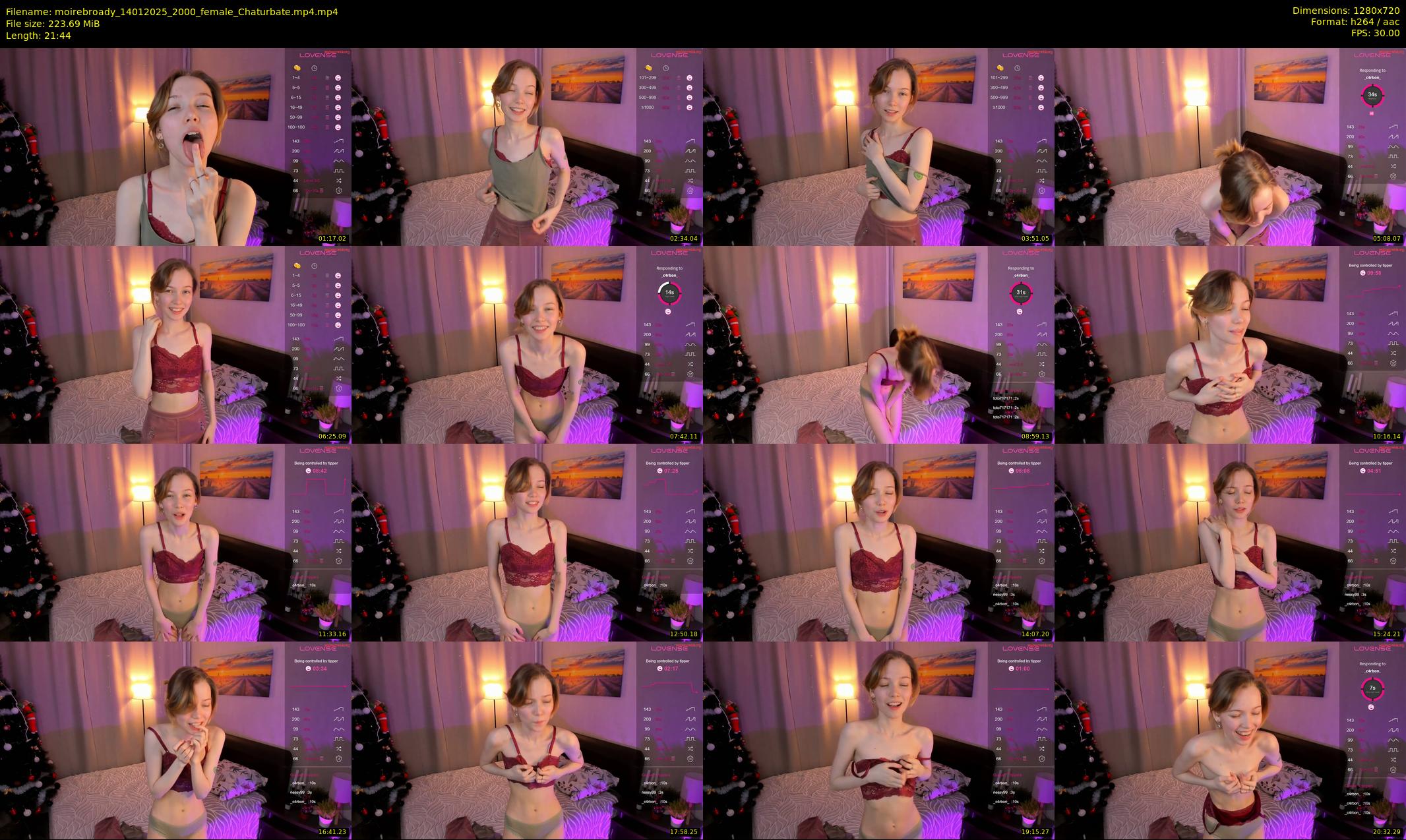 moirebroady — 22 minute Chaturbate female cam show recording, 720p, Jan 14, 2025