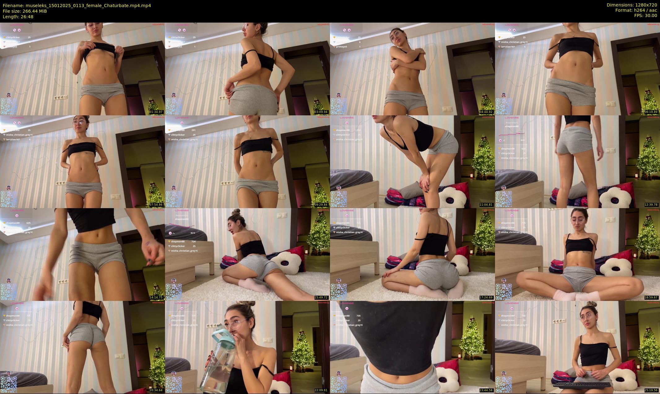 museleks — 27 minute Chaturbate female cam show recording, 720p, Jan 15, 2025