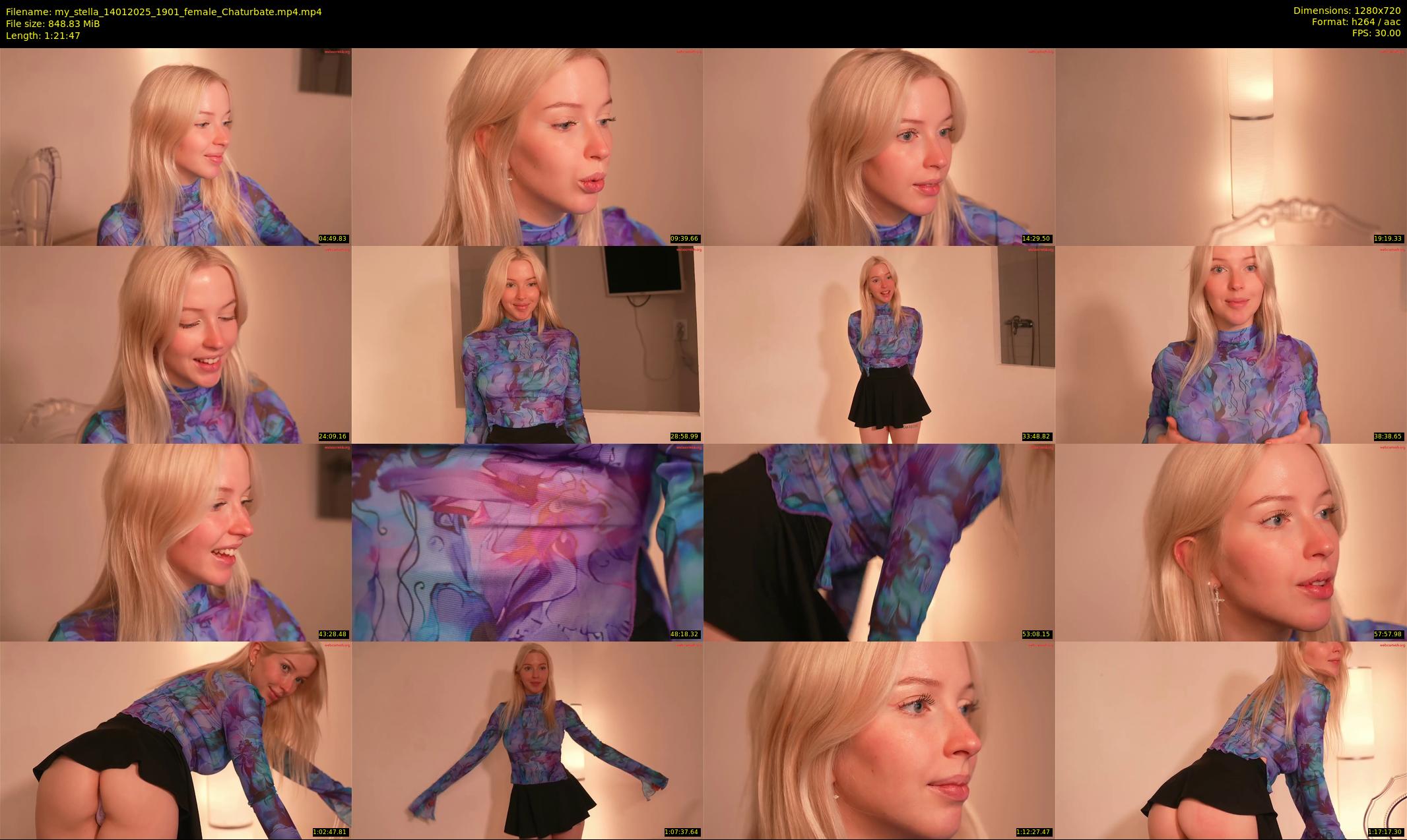 my_stella — 82 minute Chaturbate female cam show recording, 720p, Jan 14, 2025