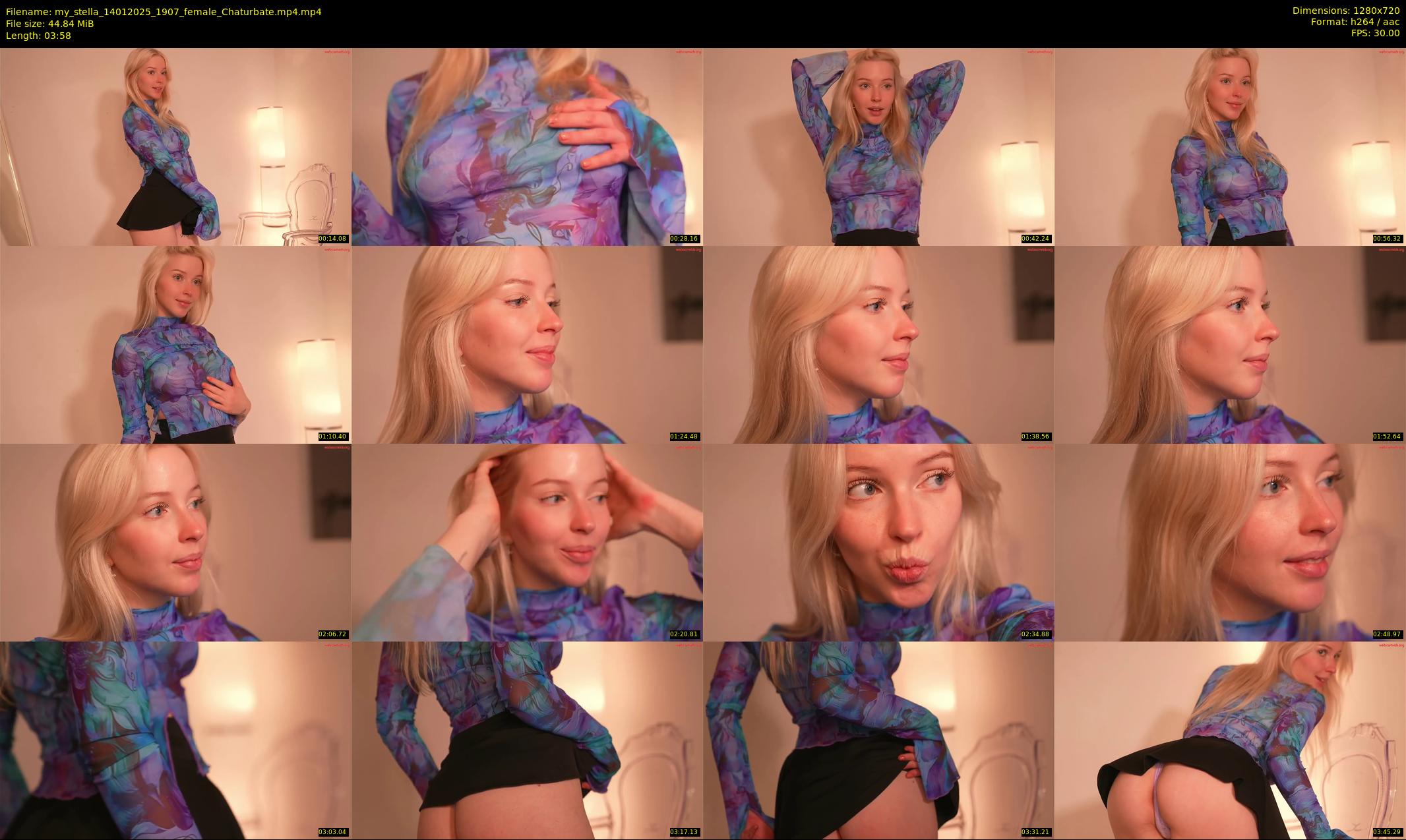 my_stella — 4 minute Chaturbate female cam show recording, 720p, Jan 14, 2025
