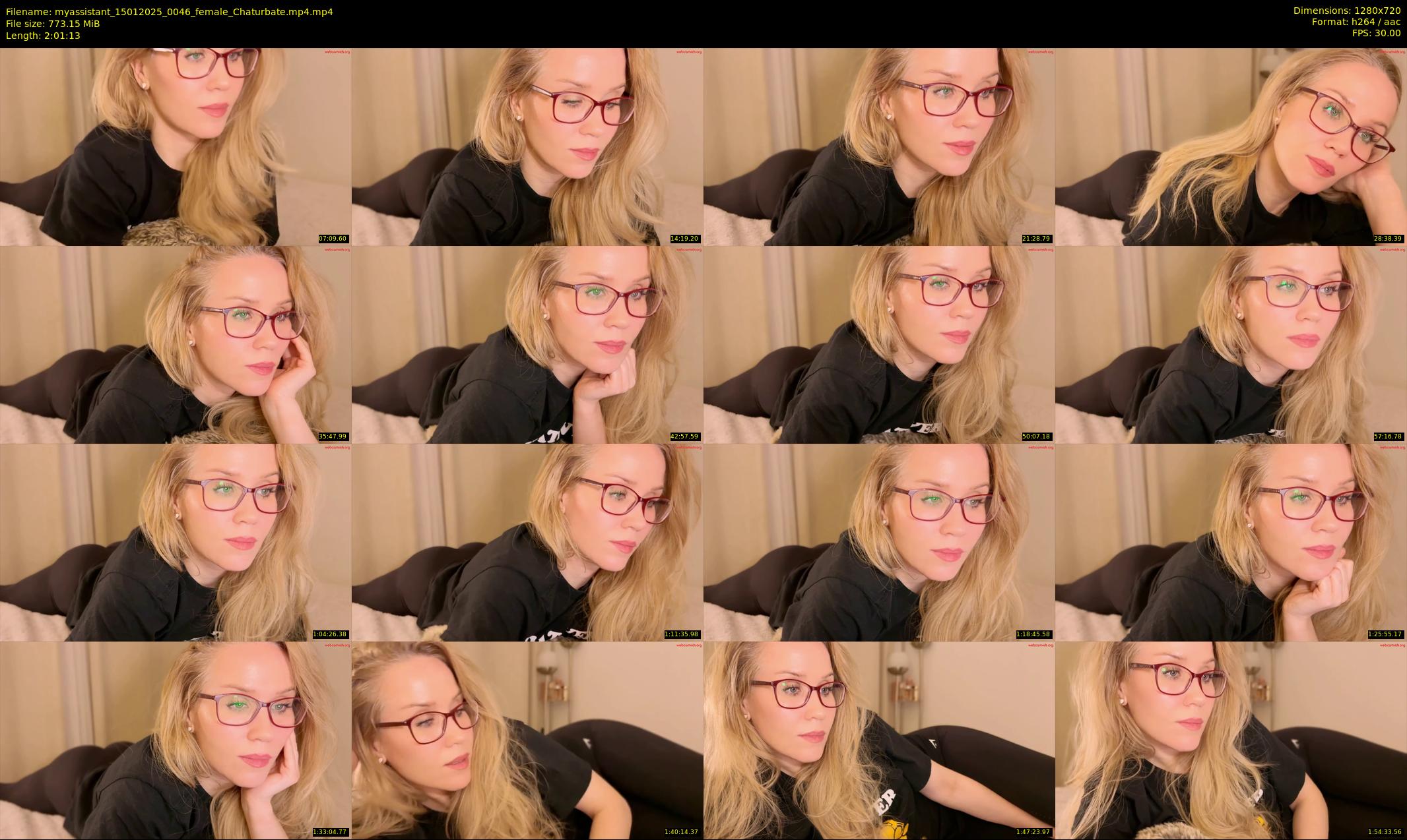 myassistant — 122 minute Chaturbate female cam show recording, 720p, Jan 15, 2025