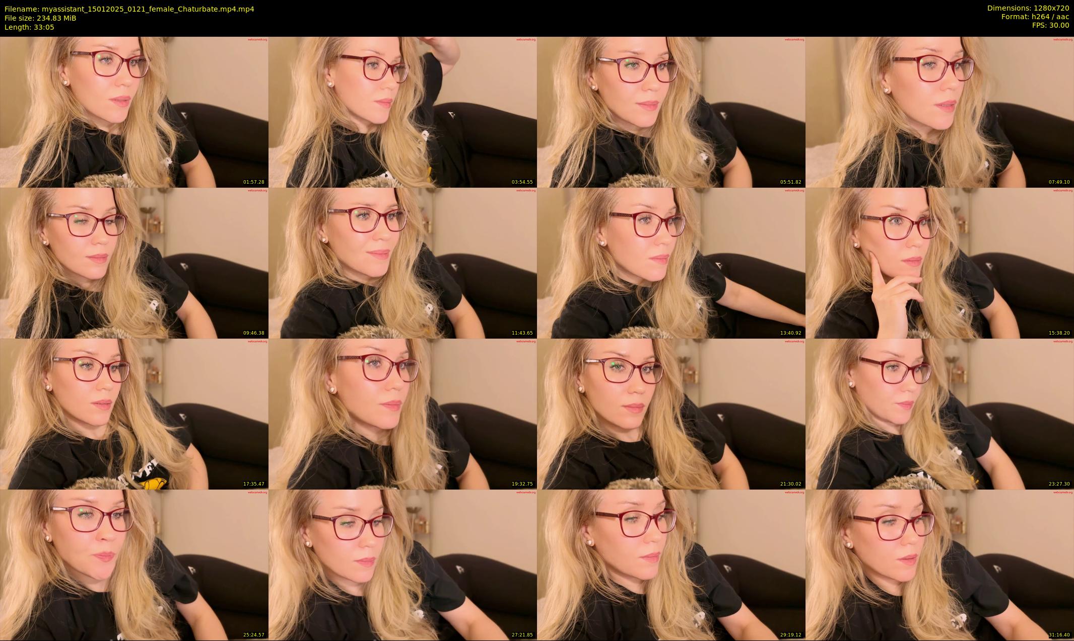 myassistant — 34 minute Chaturbate female cam show recording, 720p, Jan 15, 2025