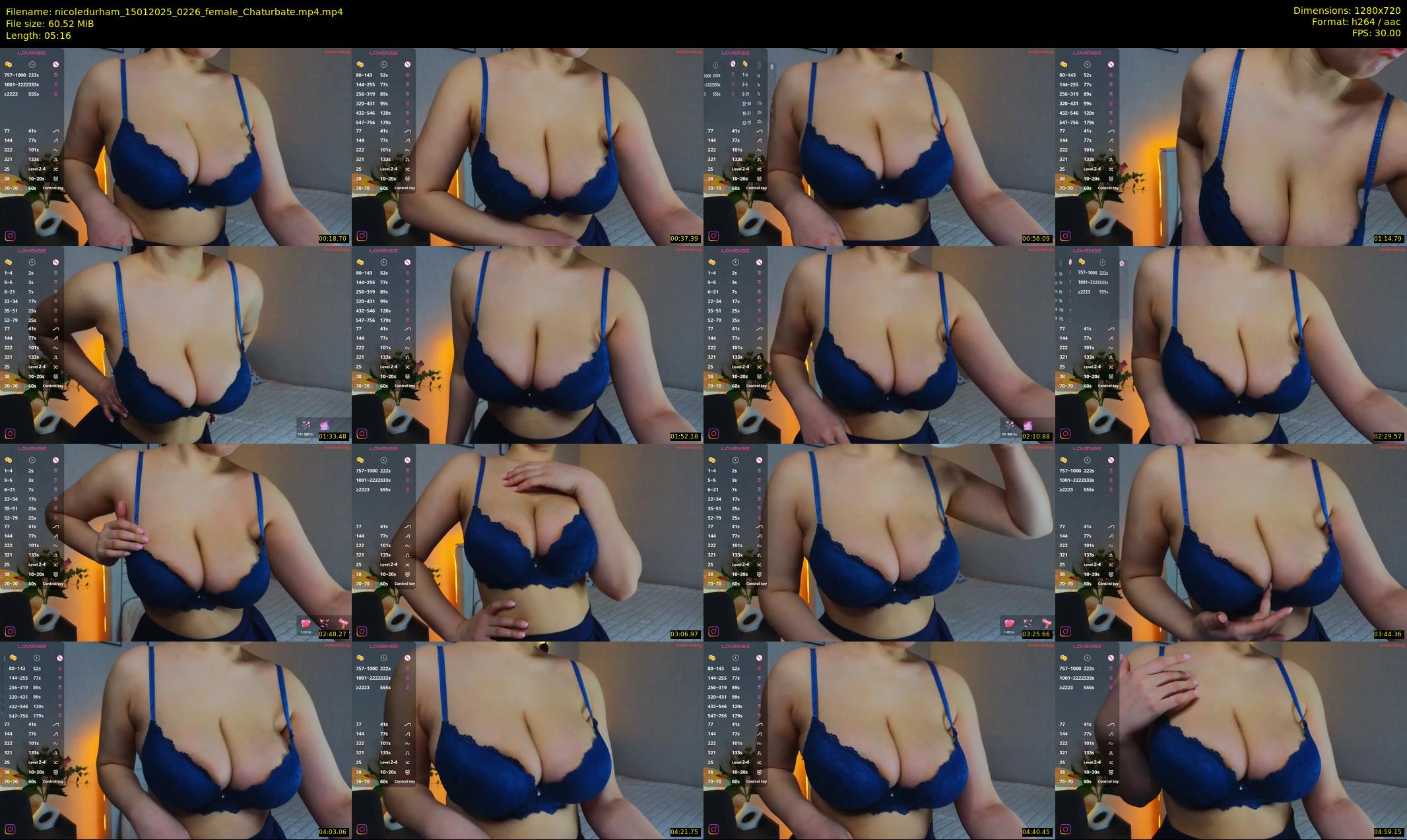nicoledurham — 6 minute Chaturbate female cam show recording, 720p, Jan 15, 2025